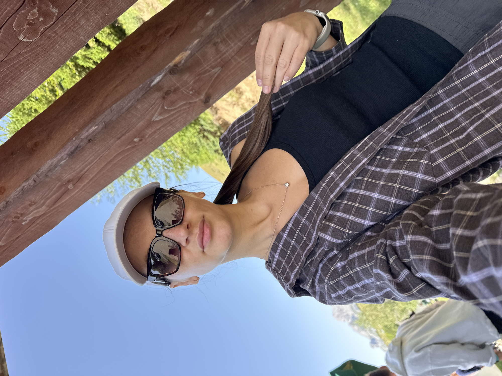 Selfies and grazing cows on a Montenegrin mountain hillside