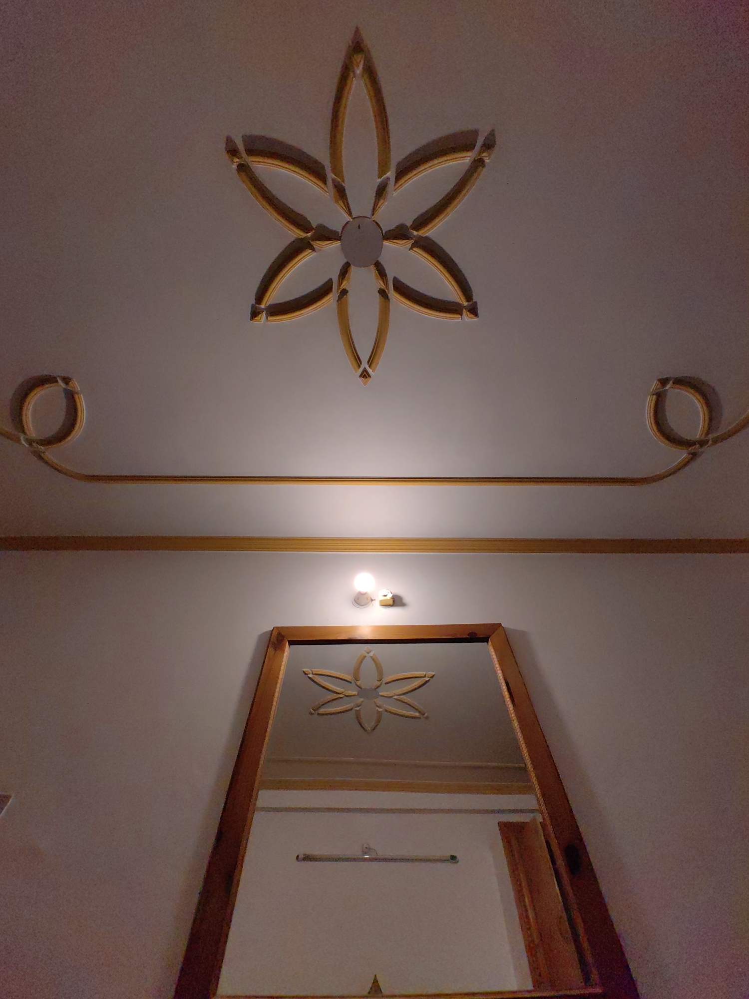 Ornate gold ceiling details inside a Vashisht interior