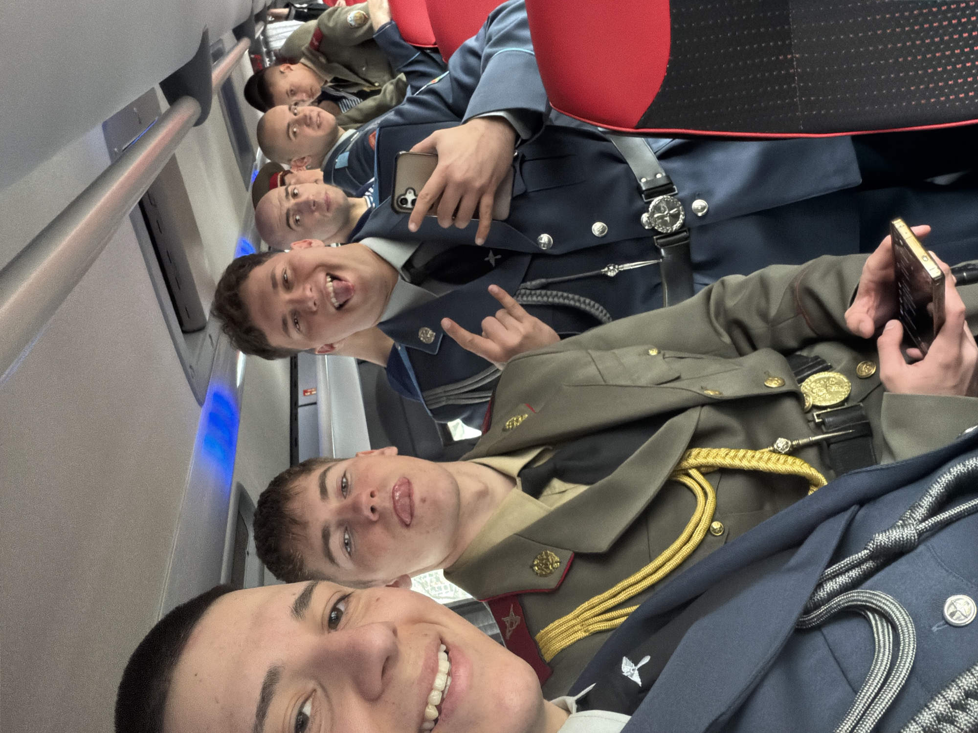 Military cadets spotted traveling together in Sofia
