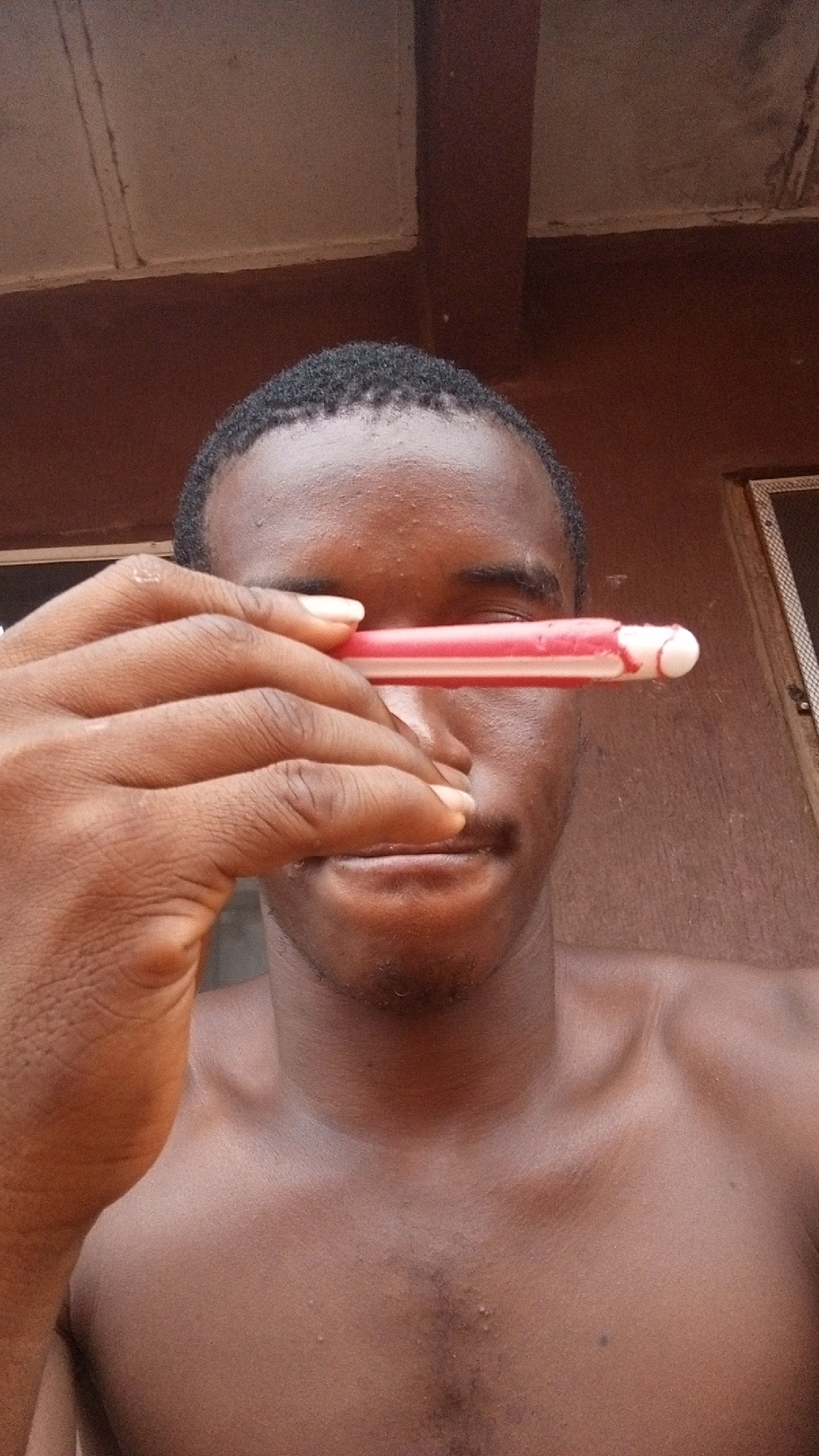 Morning social media activity and casual moments in Onitsha