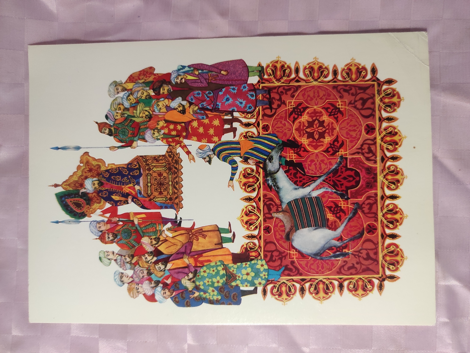 Vintage postcards, Soviet vehicles, and collectibles laid out in Chernihiv