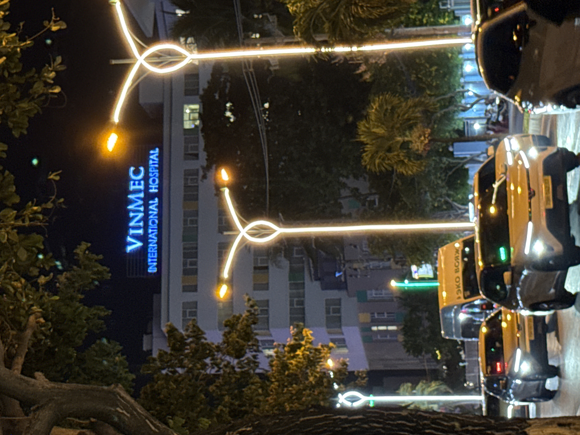 Nha Trang's commercial streets buzzing on a July night