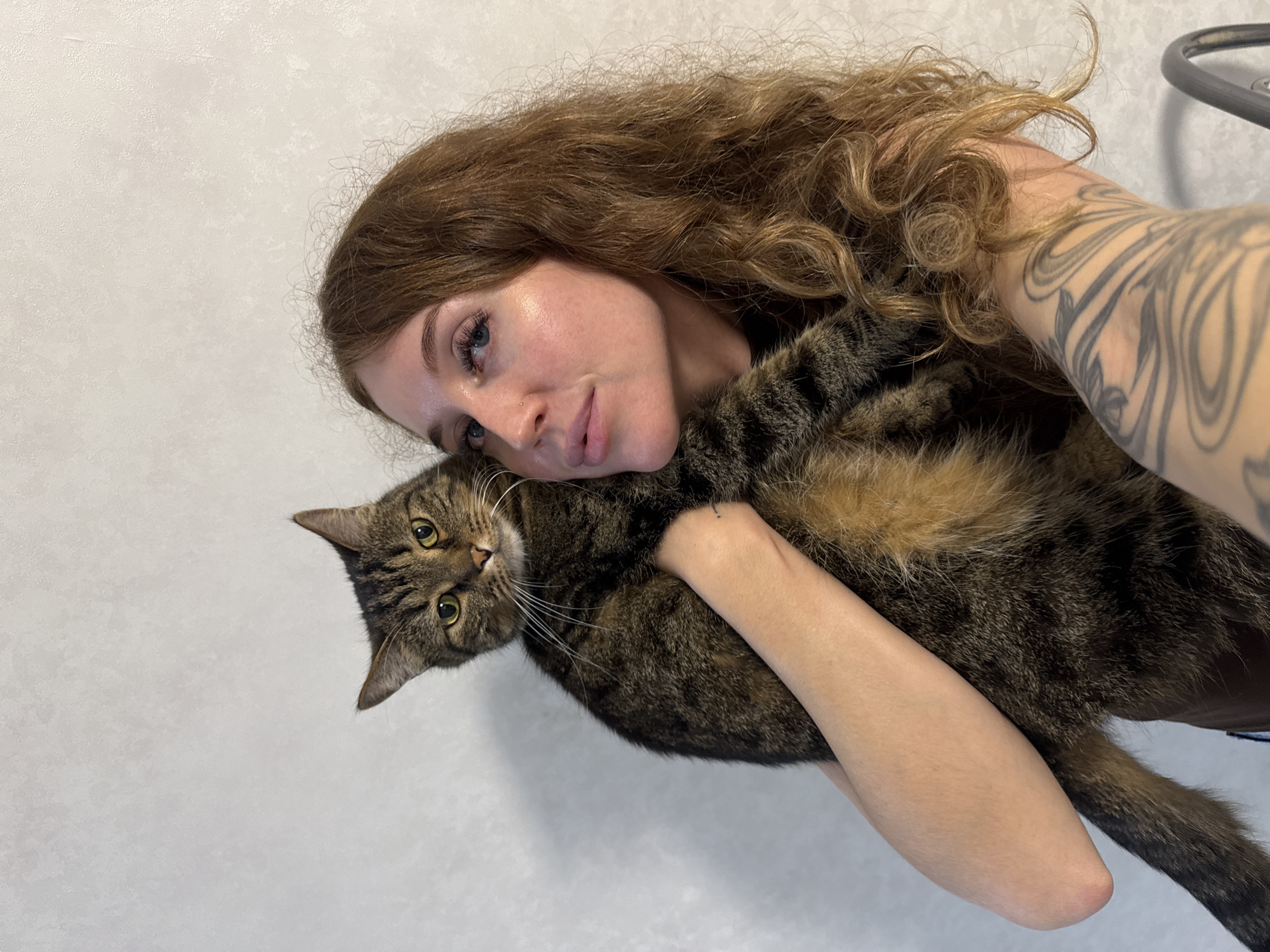 Personal selfies and pet photos captured in Chaikovsky
