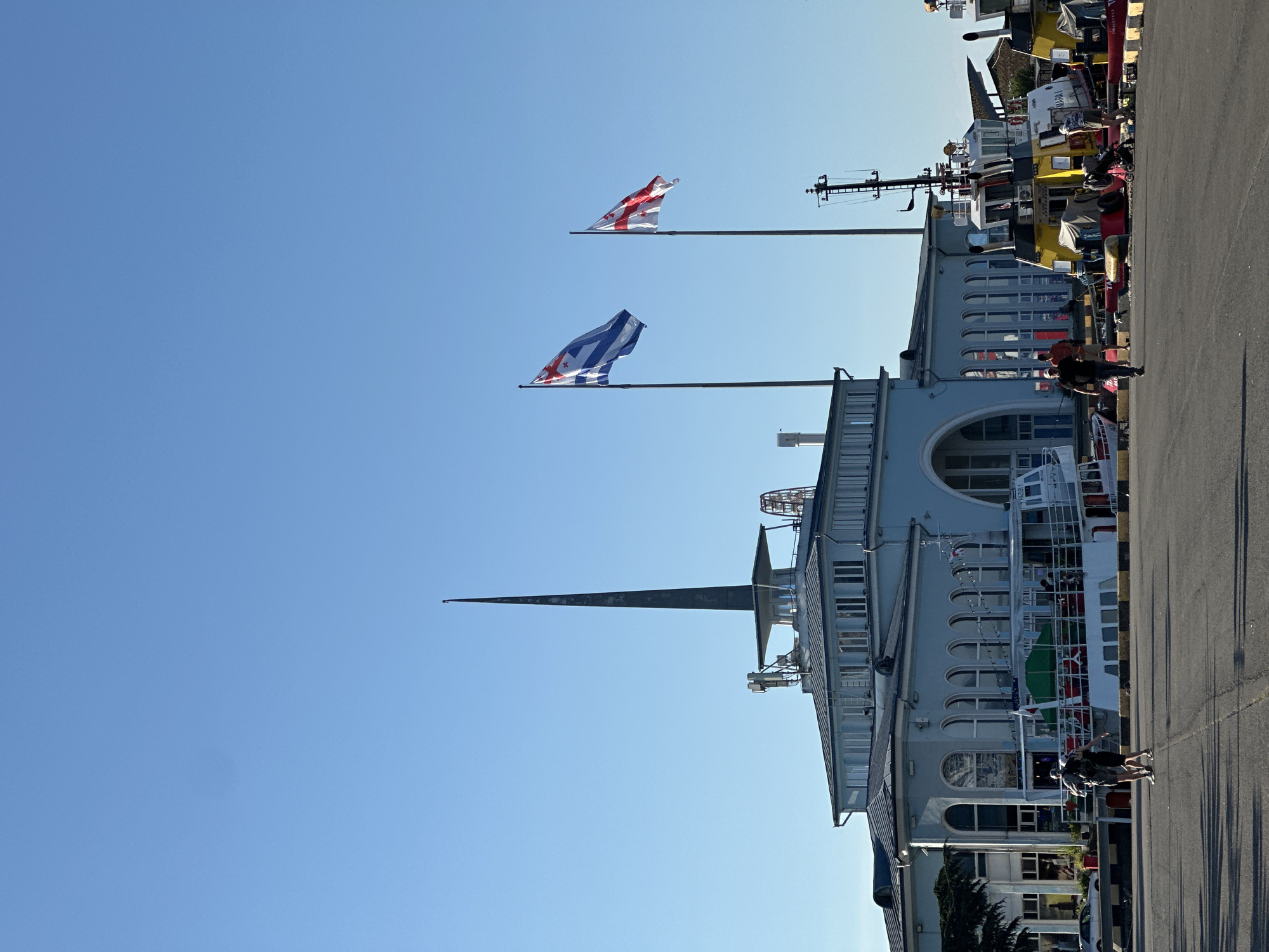Routine afternoon activities documented at Batumi Sea Port Terminal