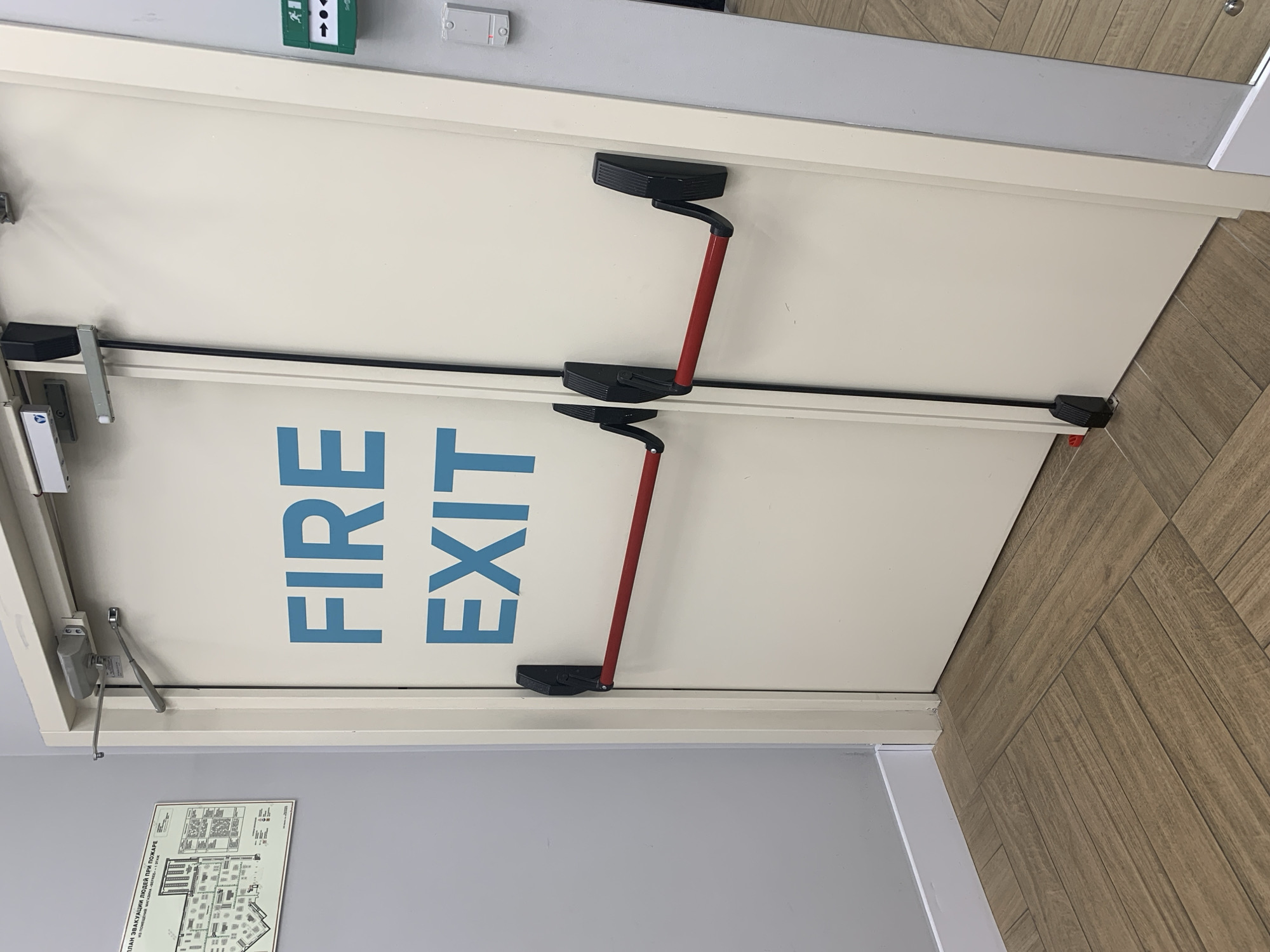 Inside a Hrodna retail store: clothing, jewelry, and exits