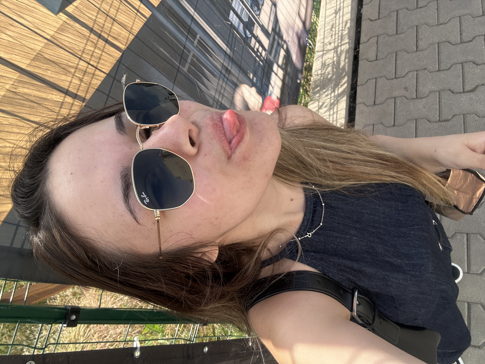 Woman Takes Multiple Selfies During Early Morning in Sofia