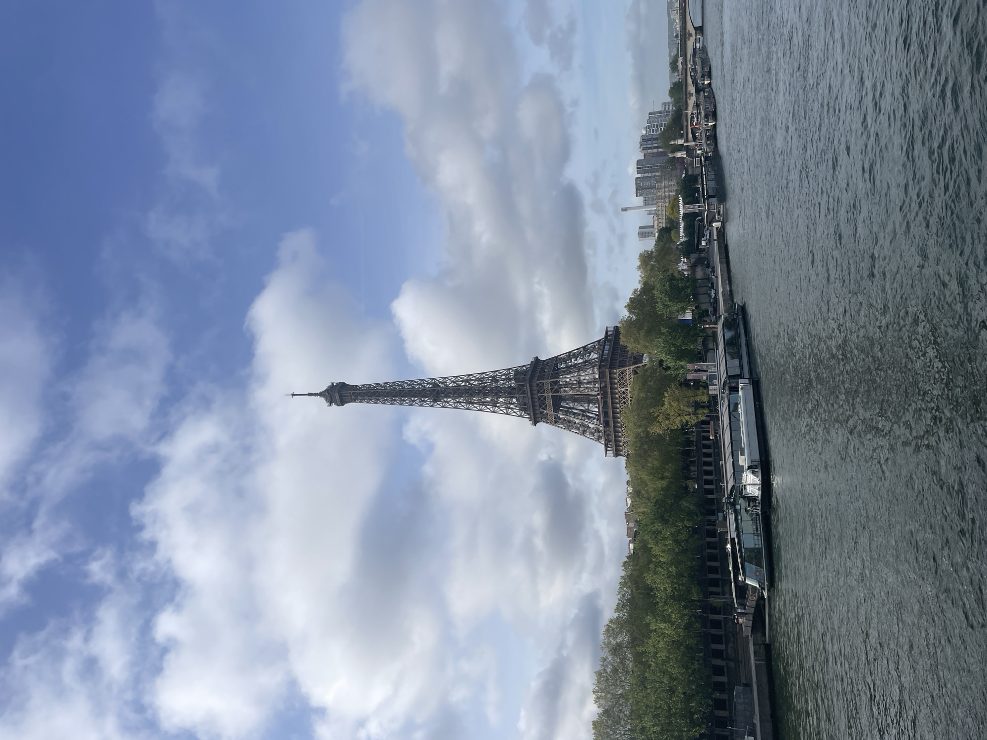 Tourist captures classic Paris scenes: Eiffel Tower and love locks
