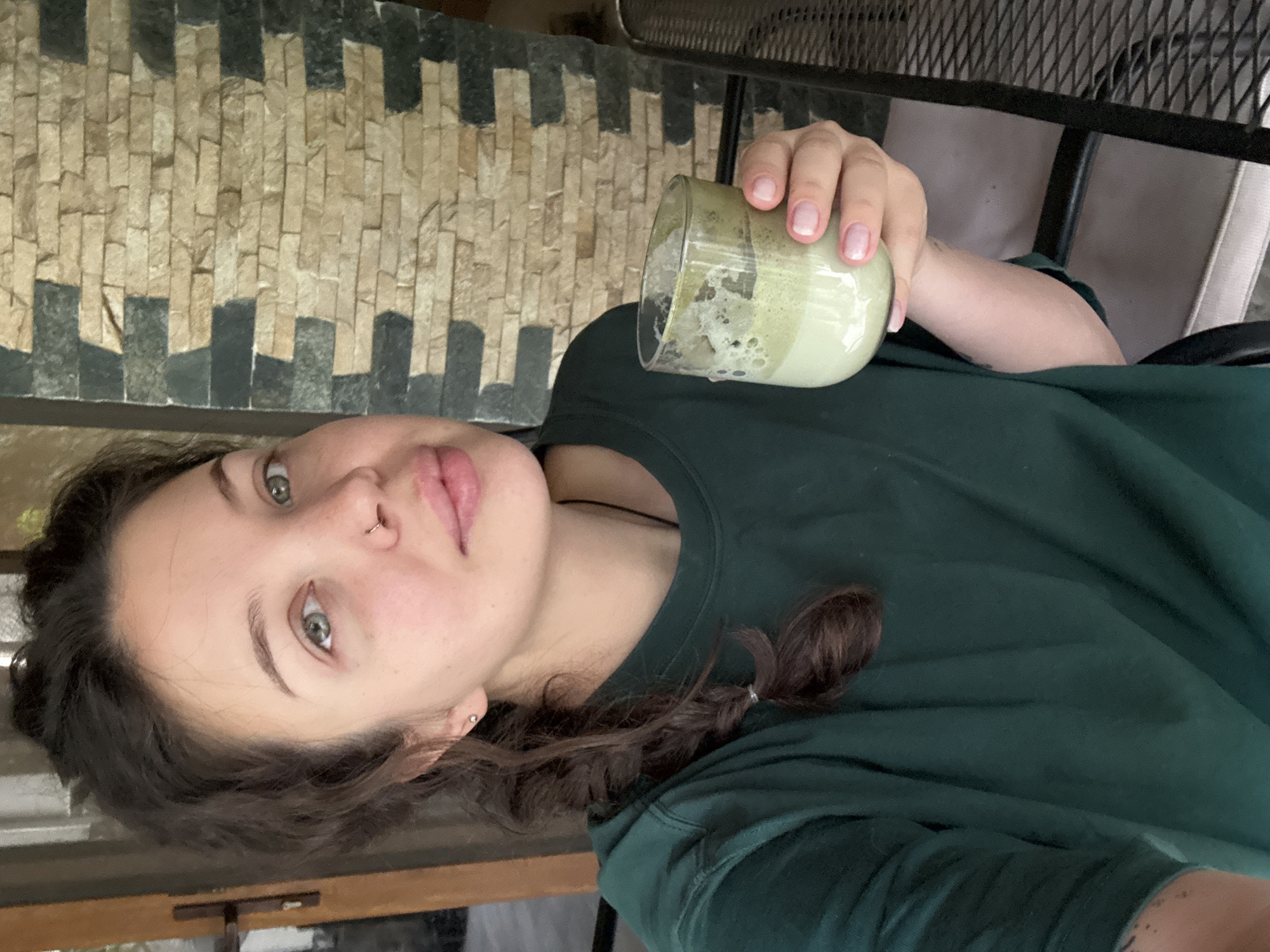 Matcha lattes and a grain bowl at an Odesa café