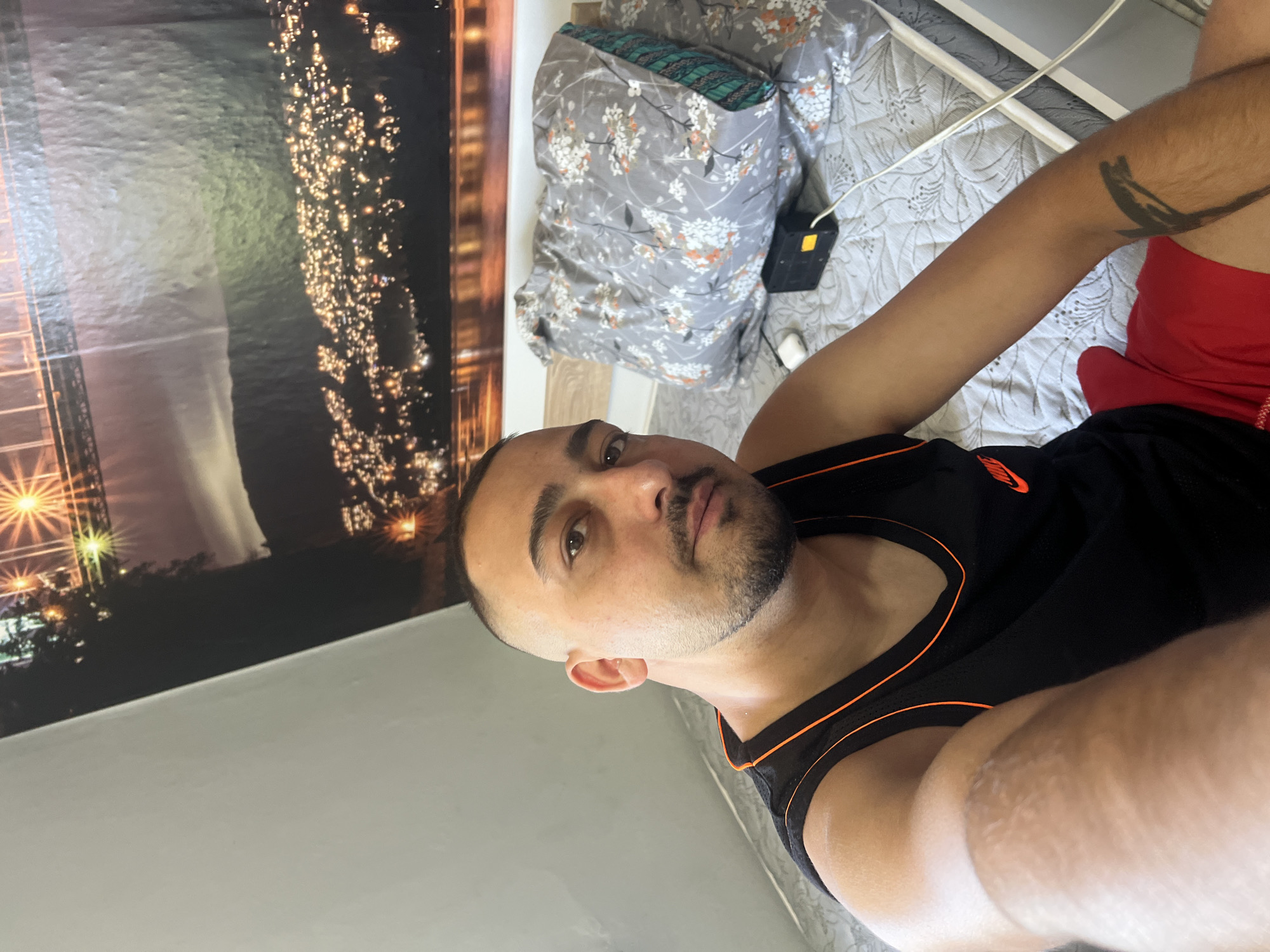 Selfie session in a Shumata bedroom, various angles and moods