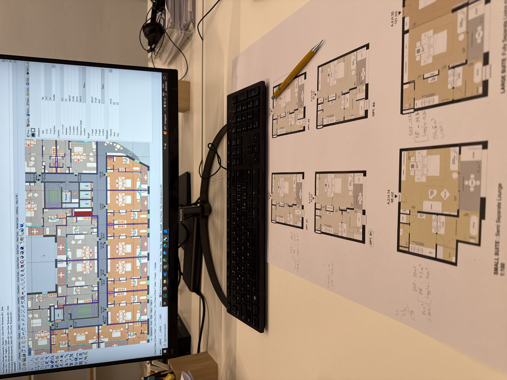 Milan office spaces documented during afternoon work hours