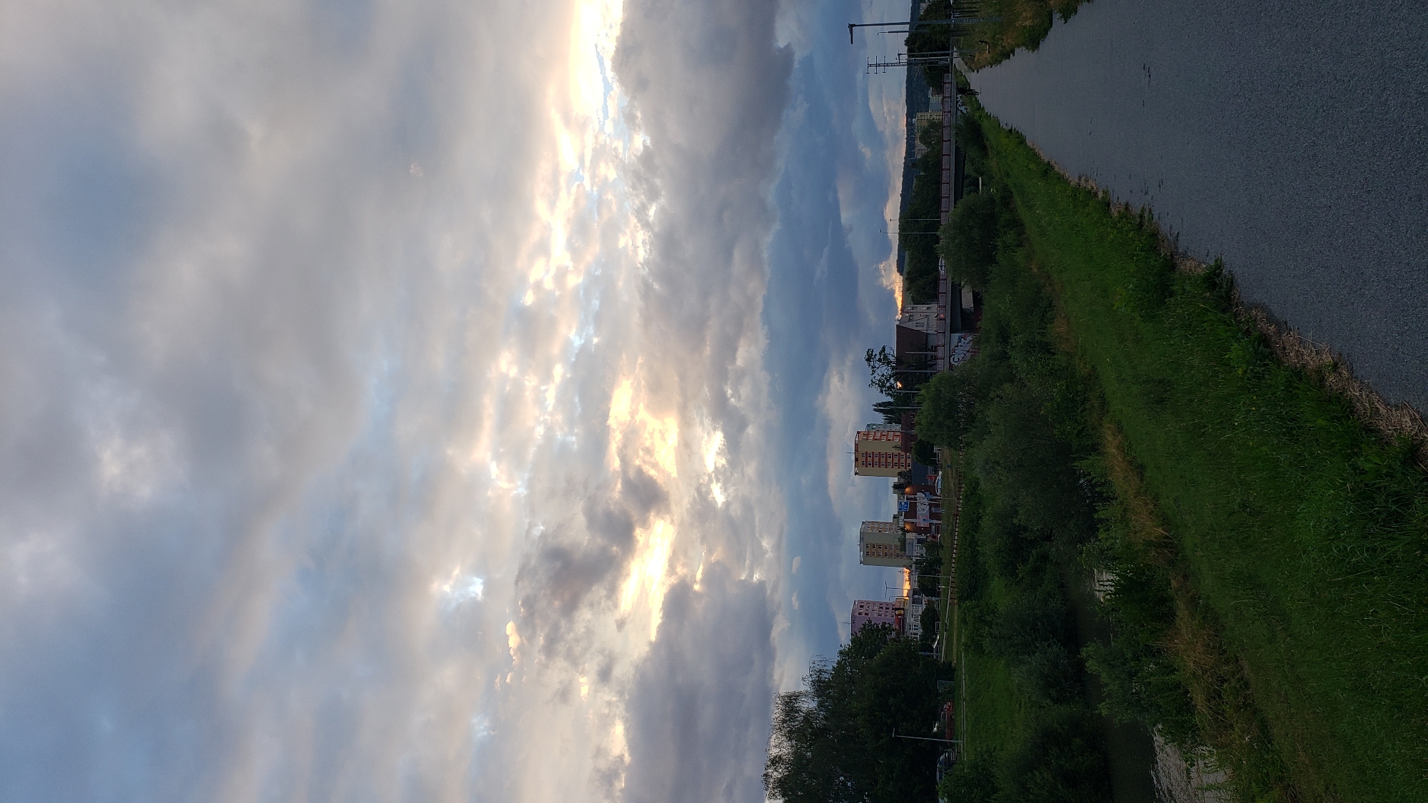 Evening stroll along Prešov's rivers and parks under stormy skies