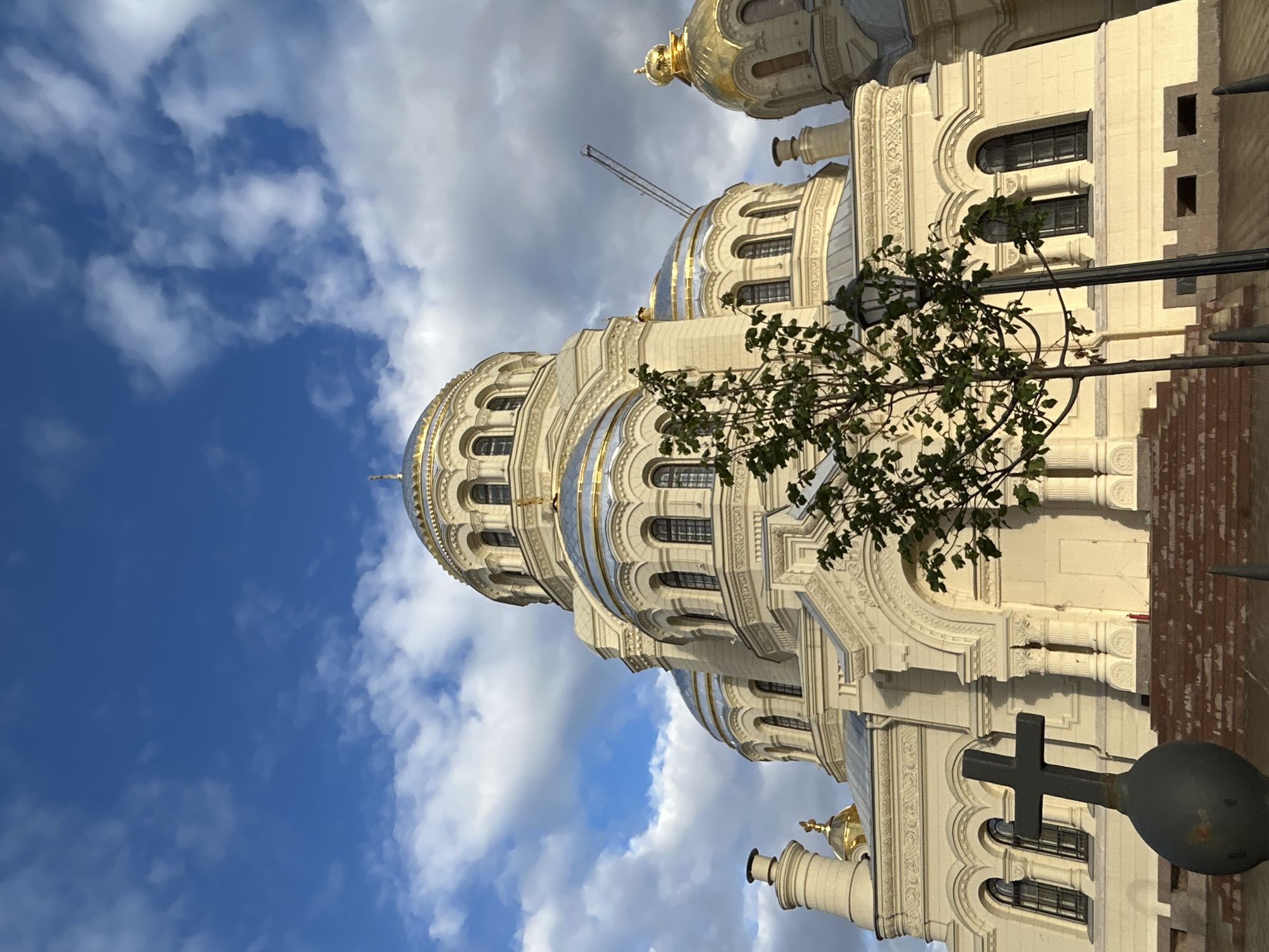 Waterfront city walk: bridges, cathedrals, brick, and street art