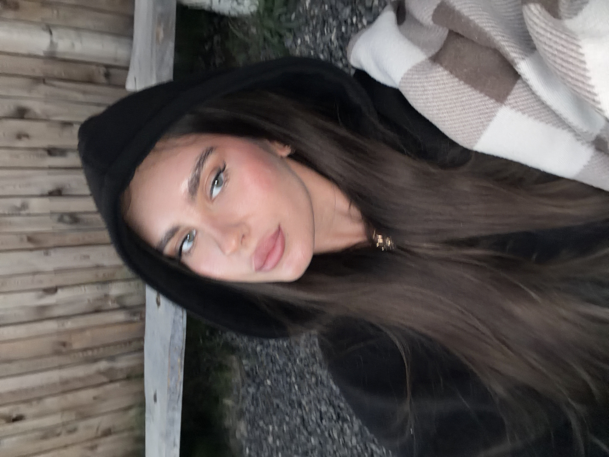Bundled up outdoors in rural Siberian Russia