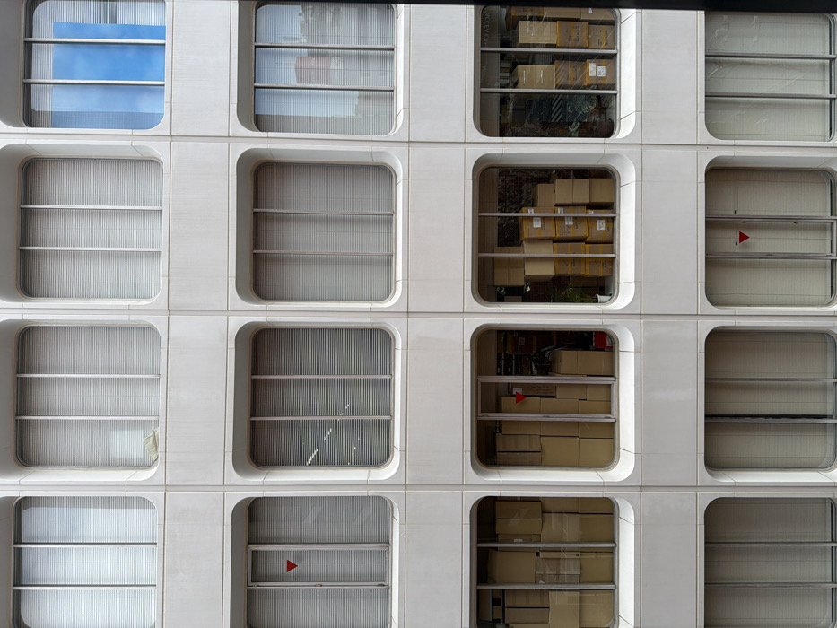 Late-night window observation captured in Tokyo's Chuo district