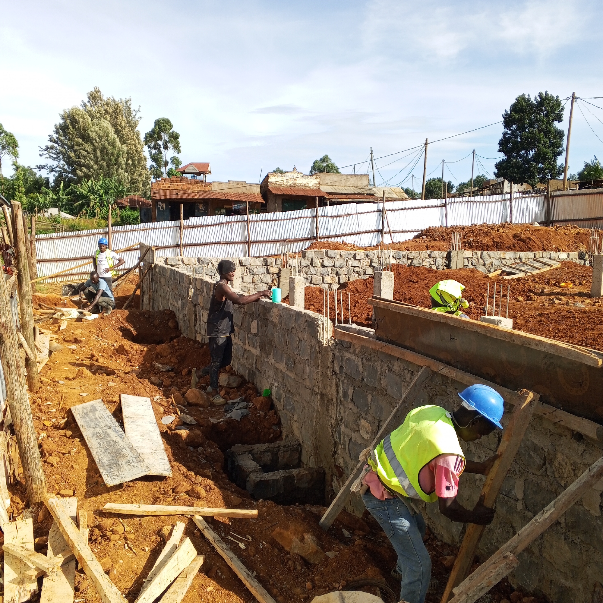 Construction work underway at Borabu Chitago ward building site