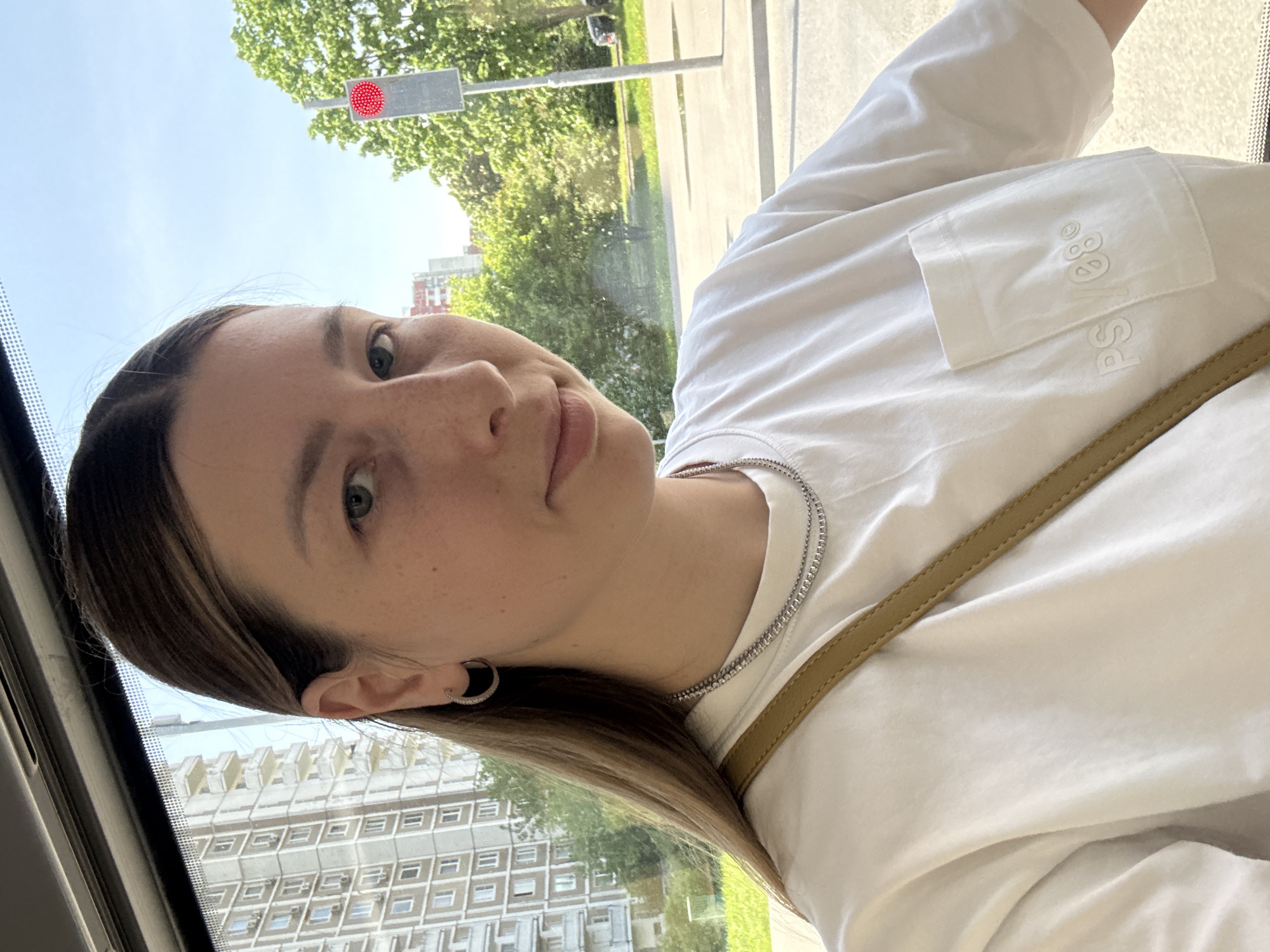 Morning moments captured across Moscow: selfie and sleeping child