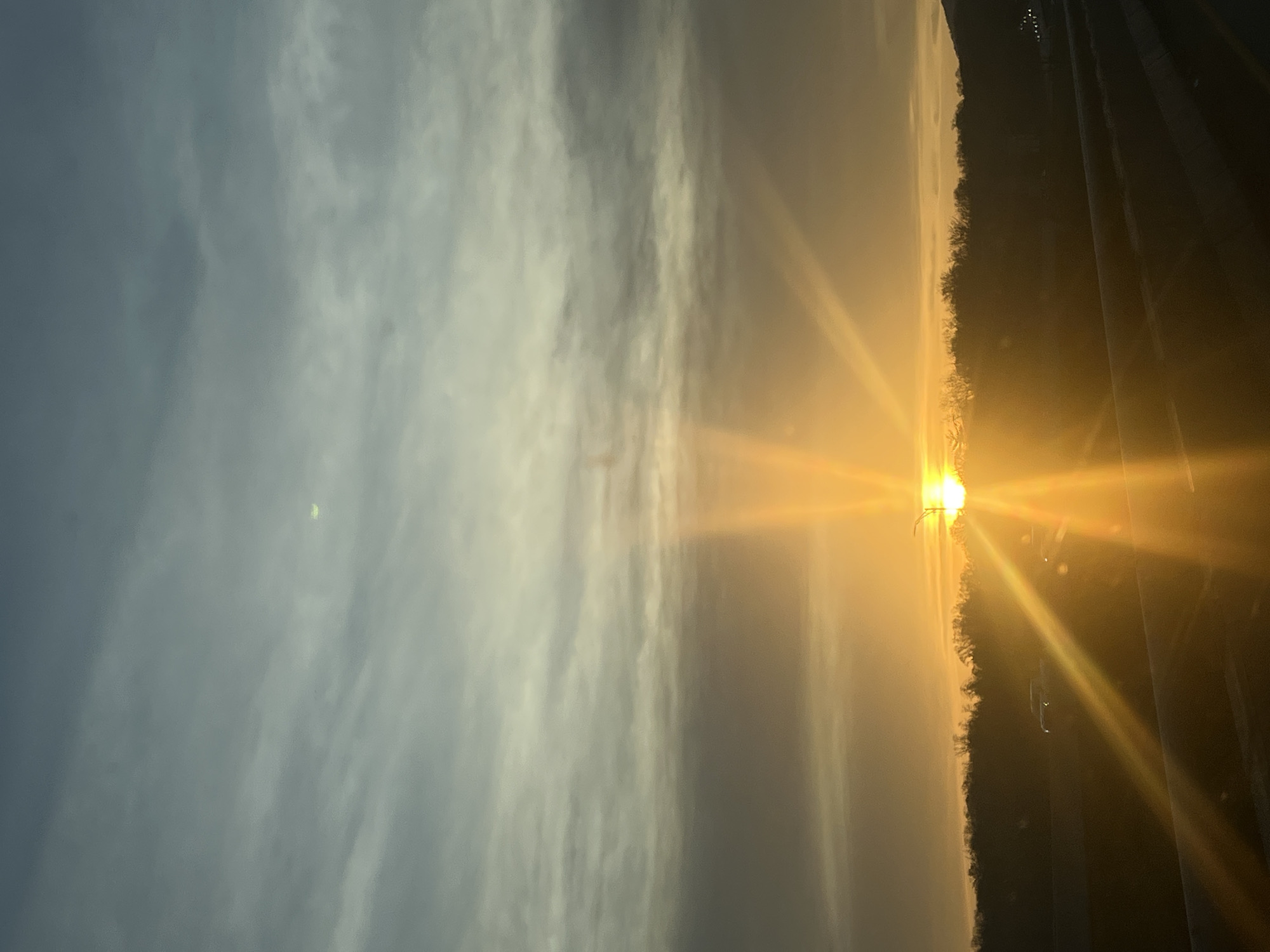 Sunrise observed over rural Newburgh area Wednesday morning