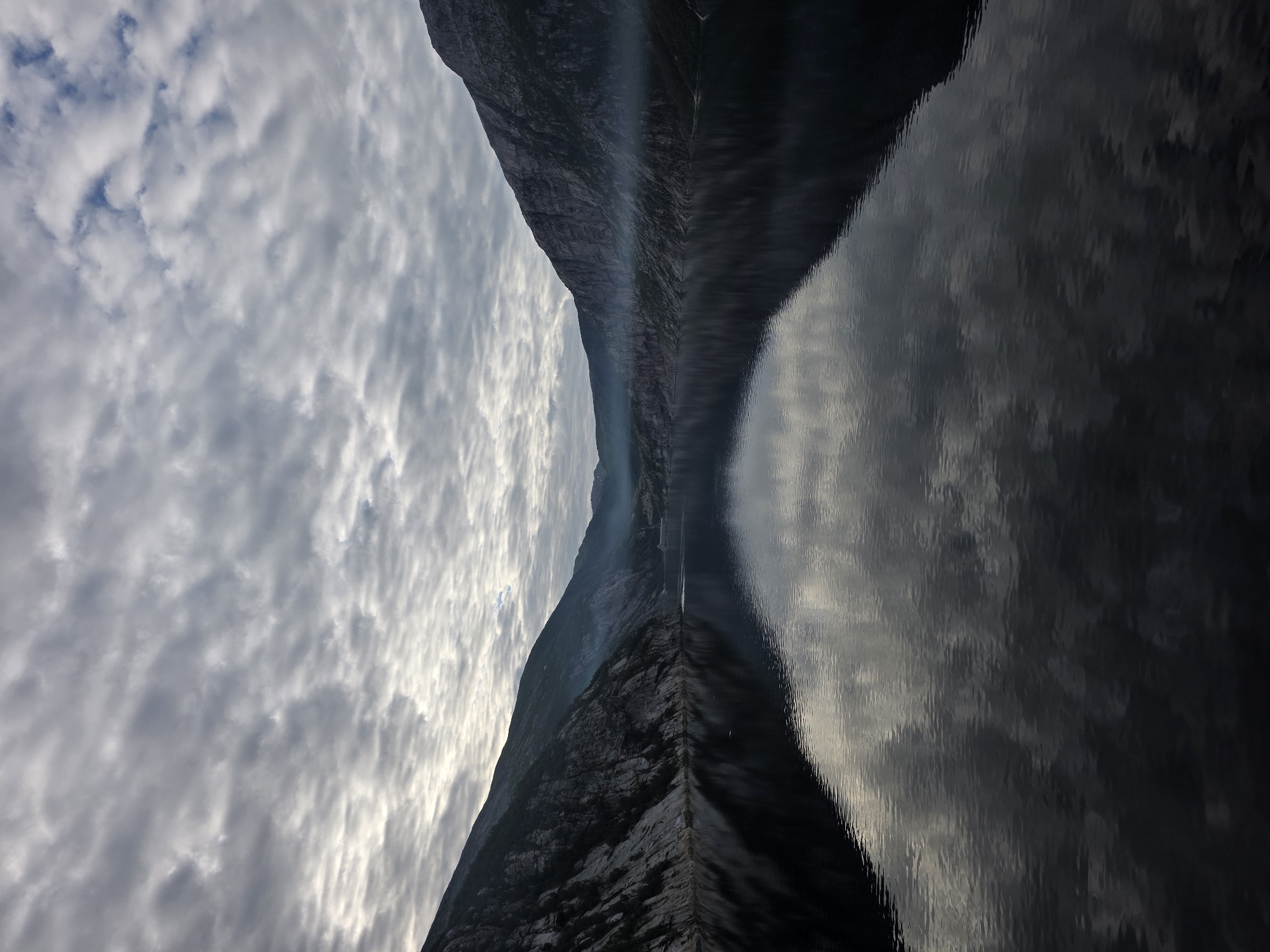 Glomfjord's rugged fjord and waterside power station, Norway