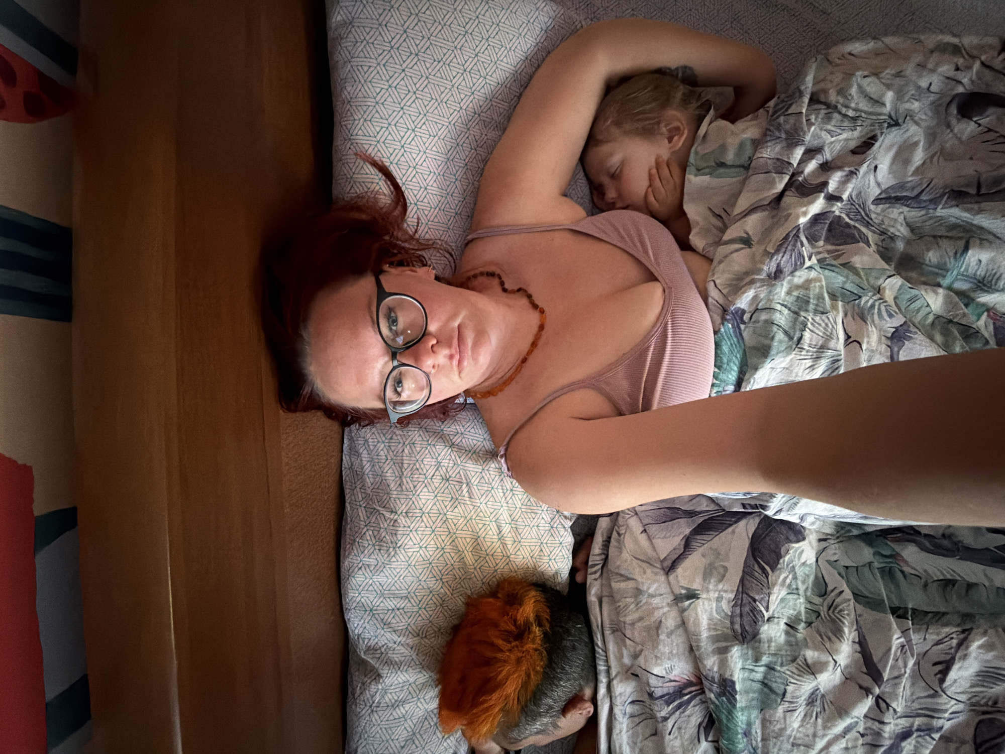 Peaceful bedtime scene captured in Chaikovsky home