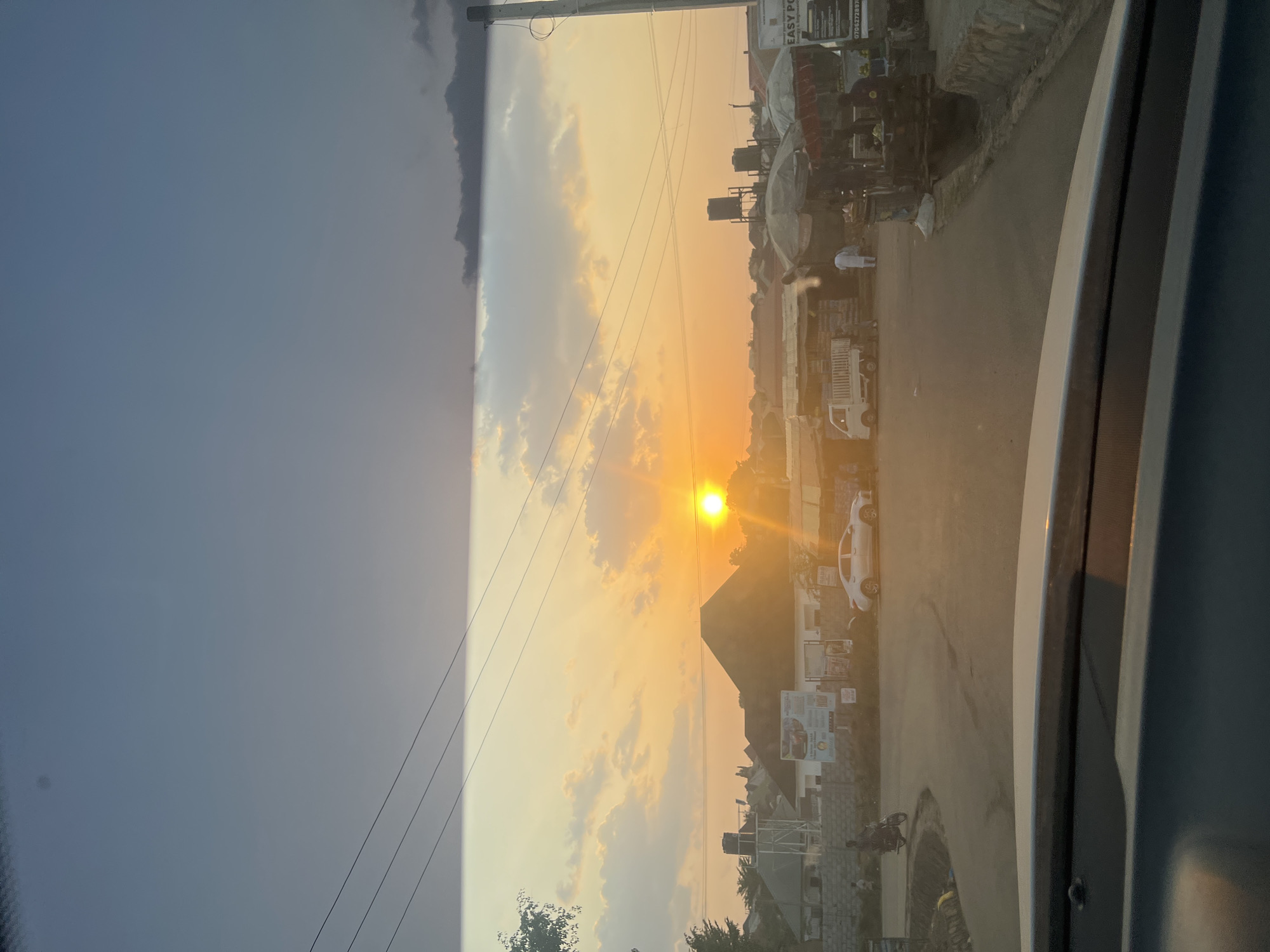 Sunset scenes documented across Abuja during evening hours