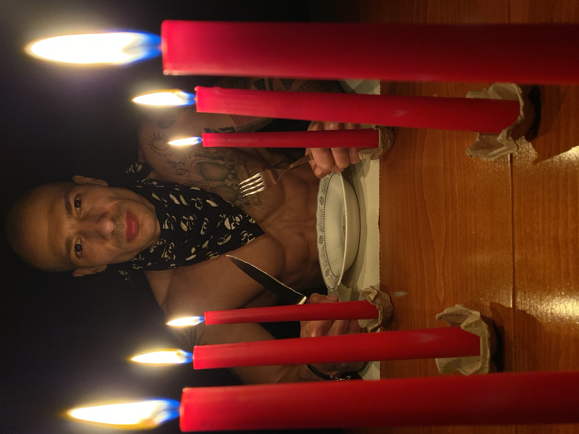 Evening scenes captured in Pleven: candlelit dinner, dramatic skies