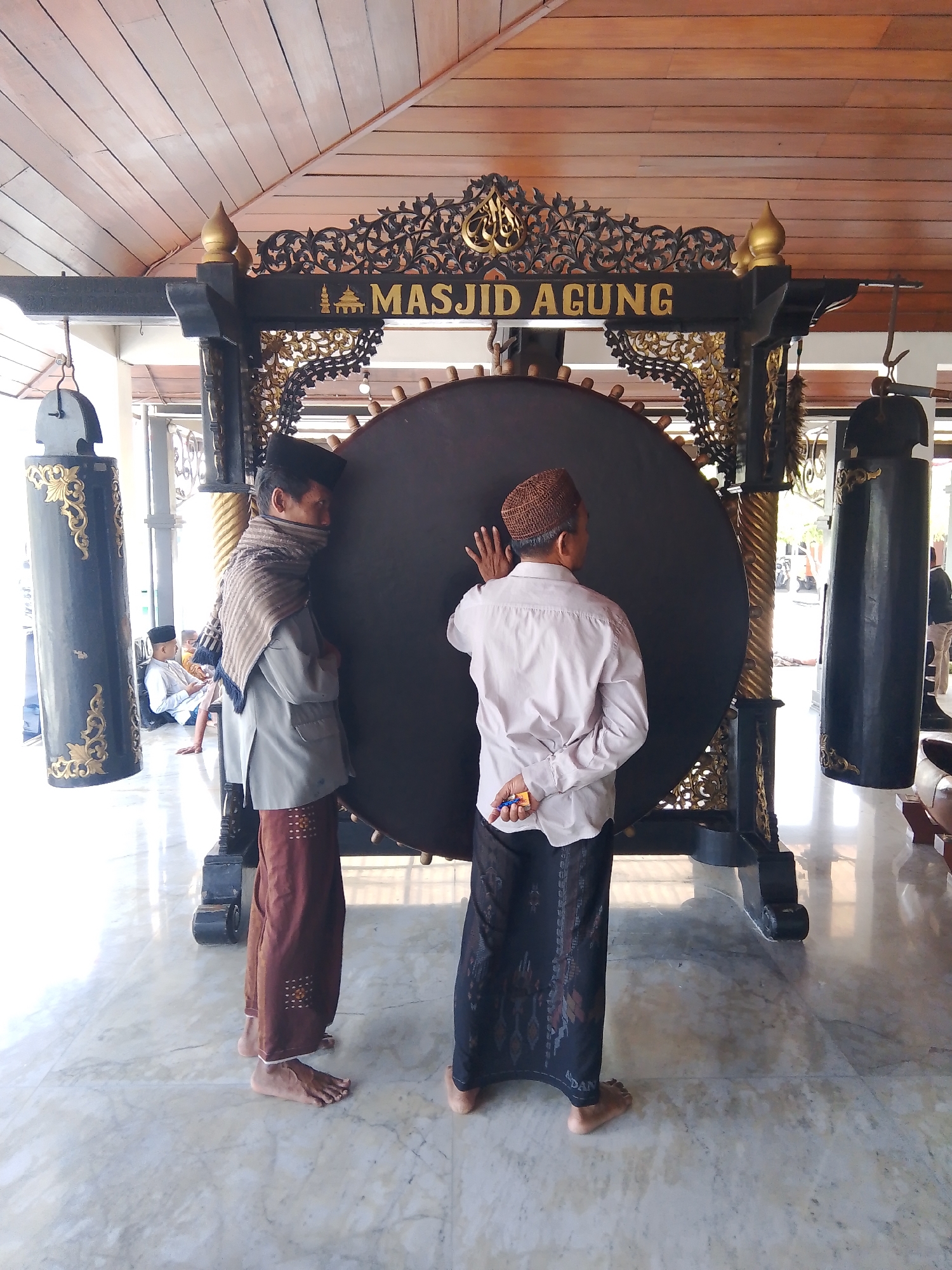 Inside and around the historic Great Mosque of Demak