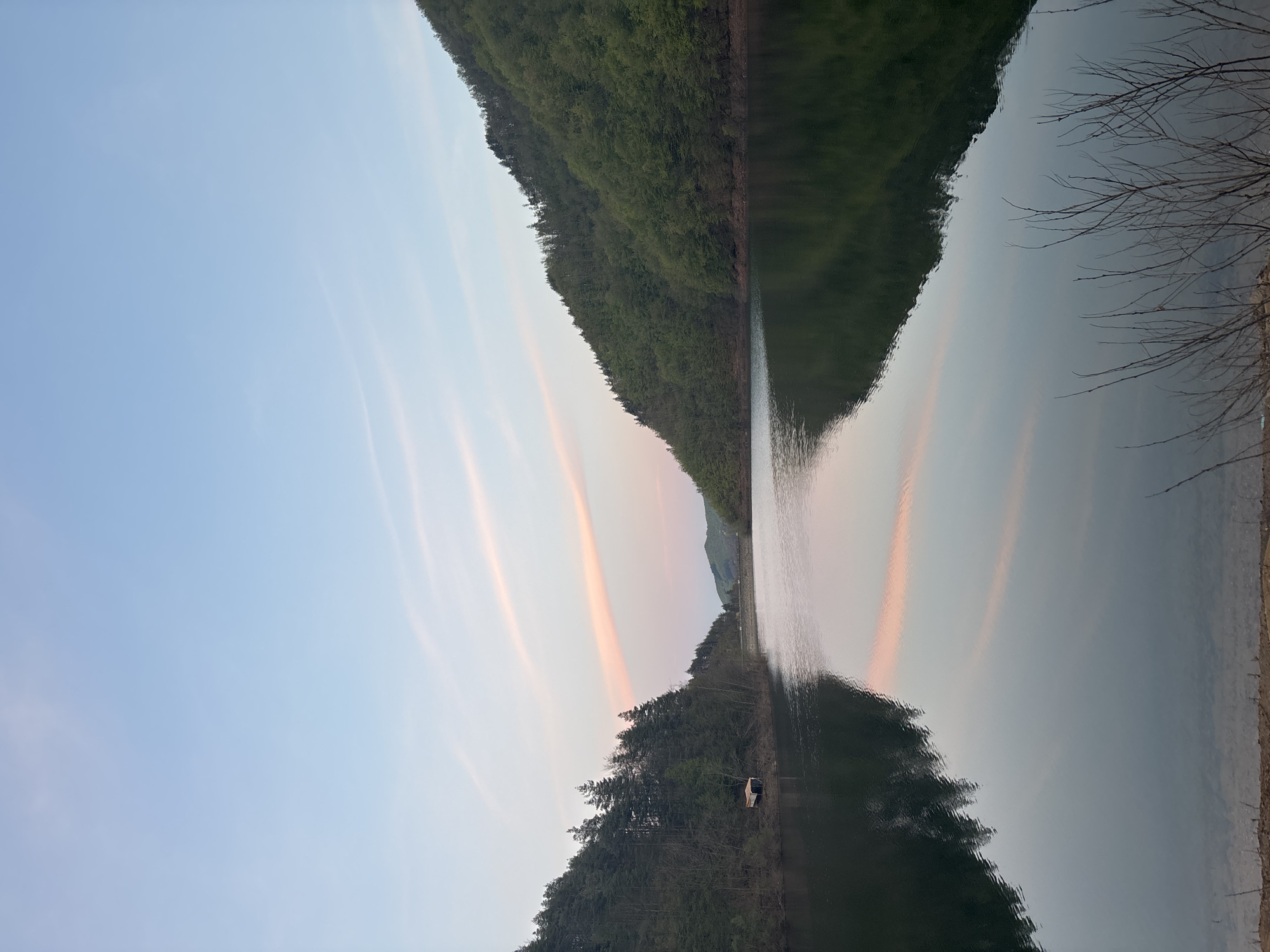 Still waters create perfect reflections near Alamovtsi, Bulgaria