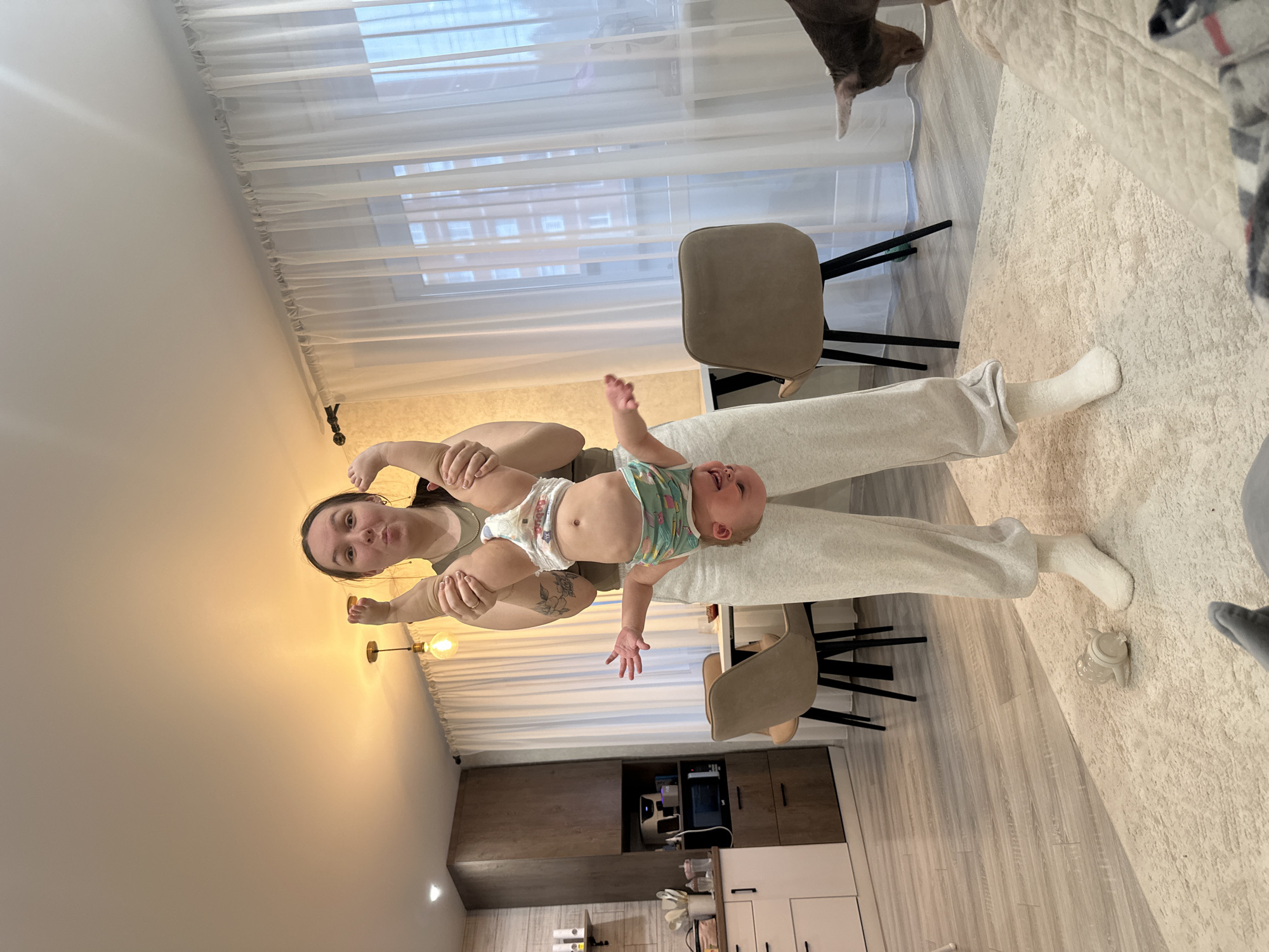 Domestic family moments captured in Chaikovsky home