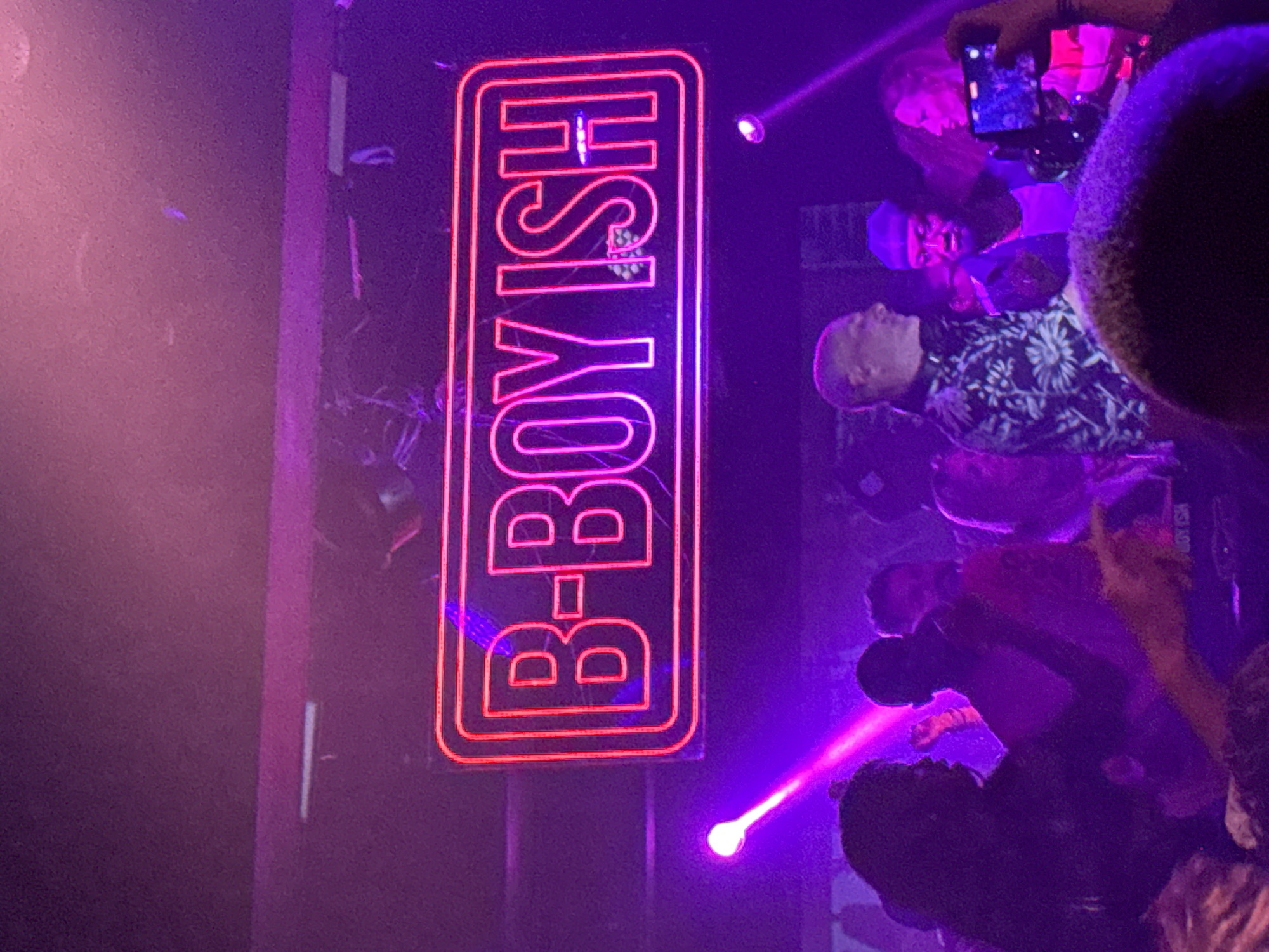 Crowd gathers for B-Boy performance in Paris venue