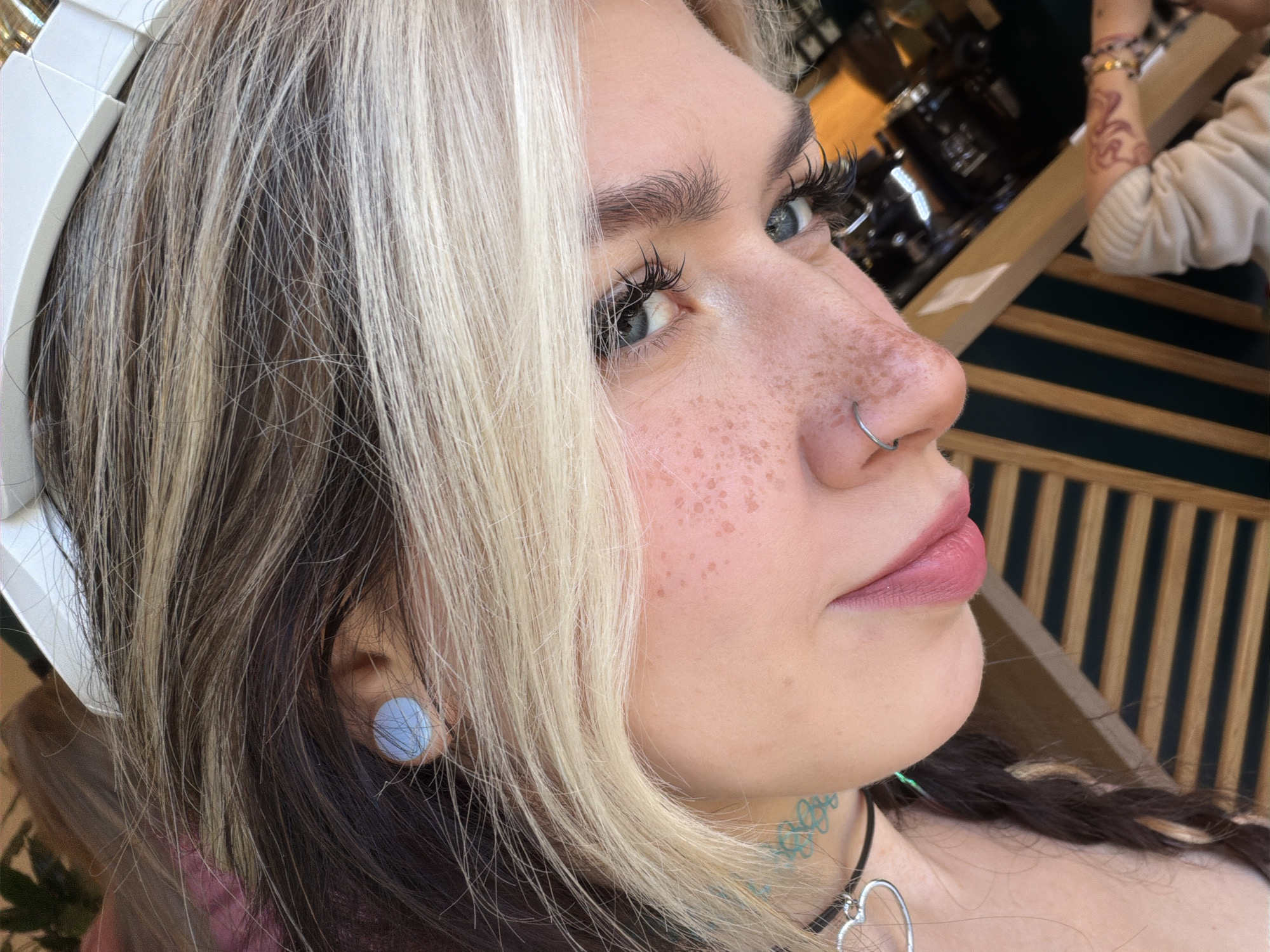 Portrait of heterochromatic woman captured in Budva, Montenegro