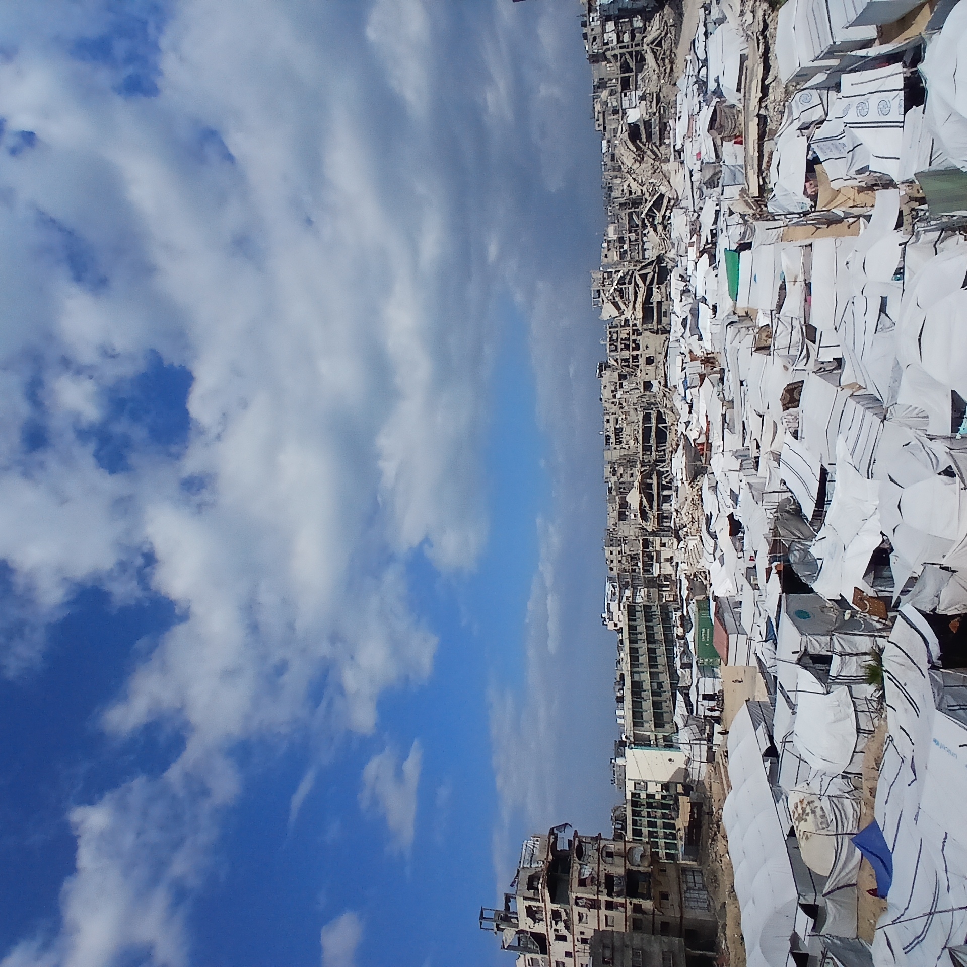 Extensive destruction and refugee camps documented across Gaza City