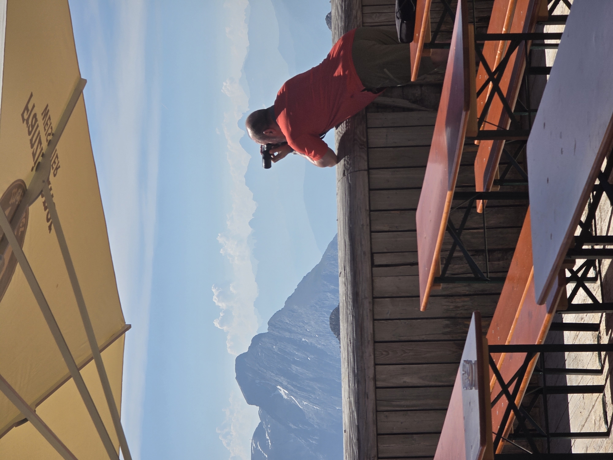Alpine summit viewpoint on a clear morning in Garmisch-Partenkirchen