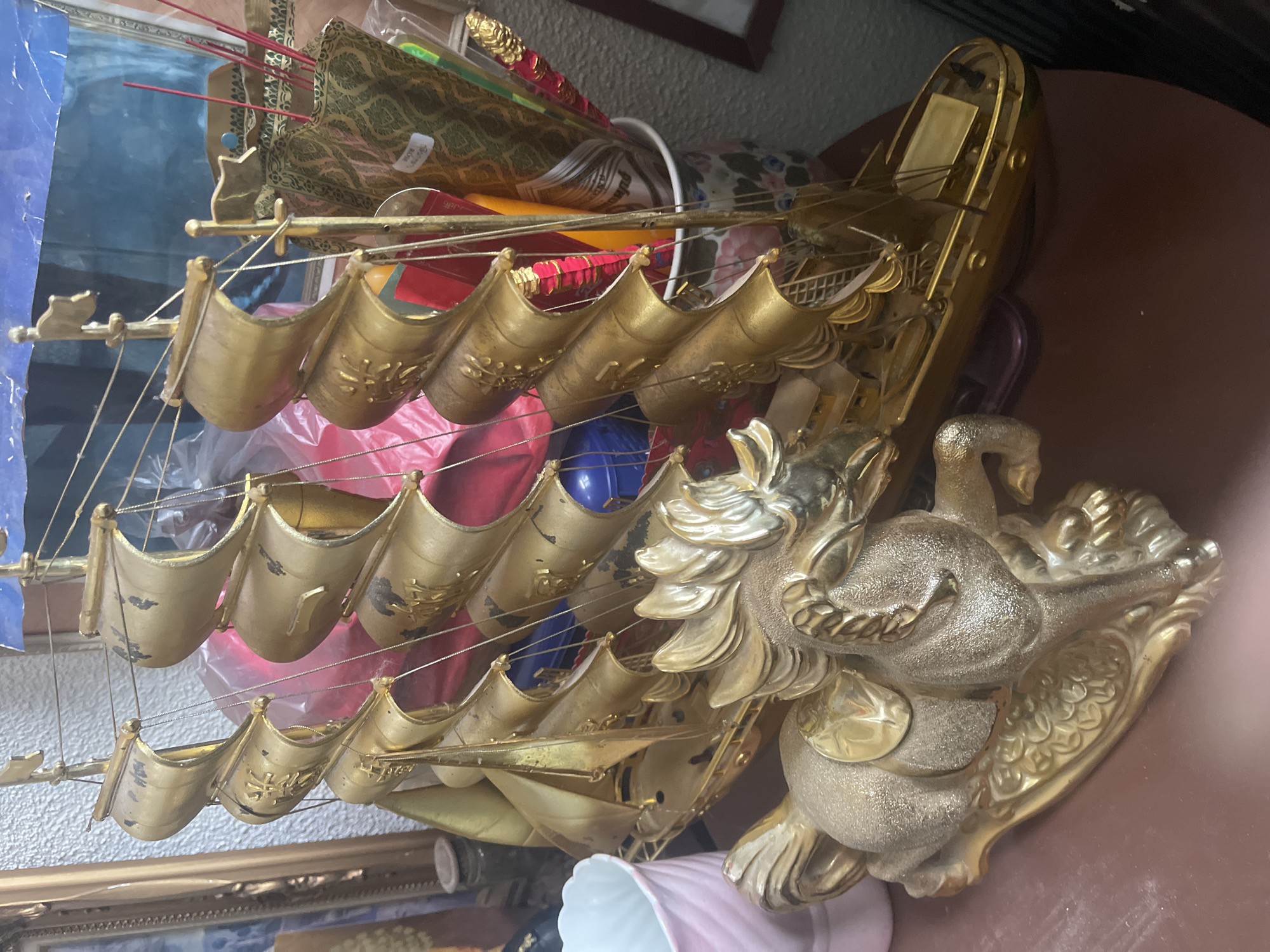 Home shrine artifacts documented in Ratsada, Thailand dawn hours