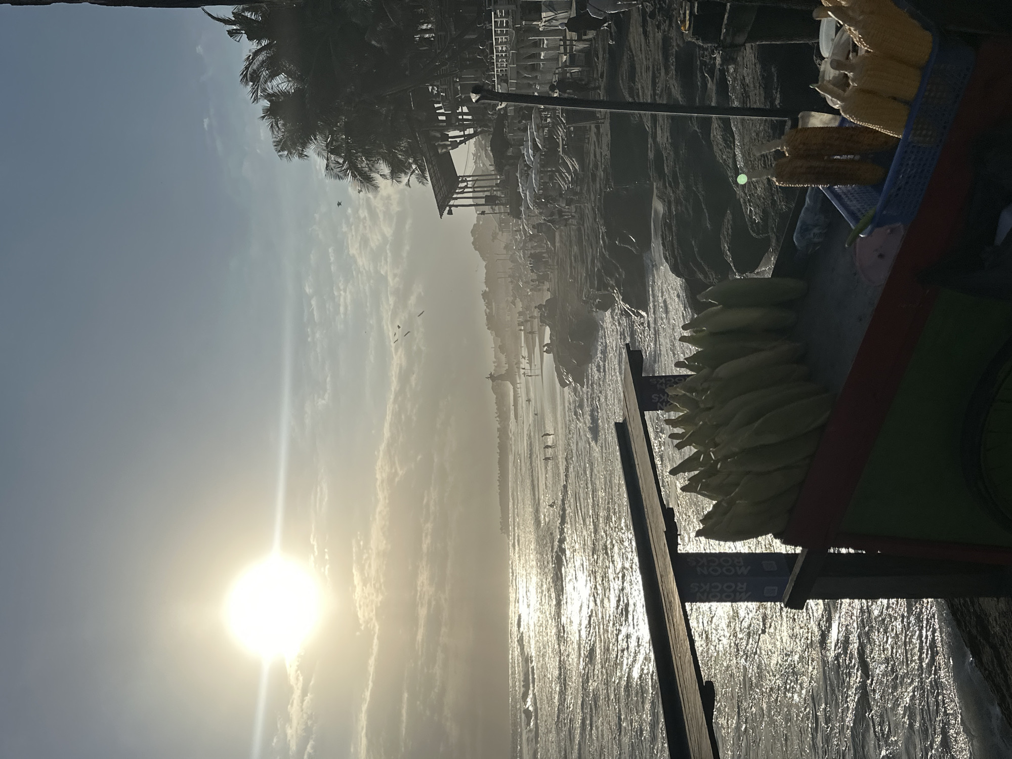 Sunset beach life captured in North Kuta, Indonesia