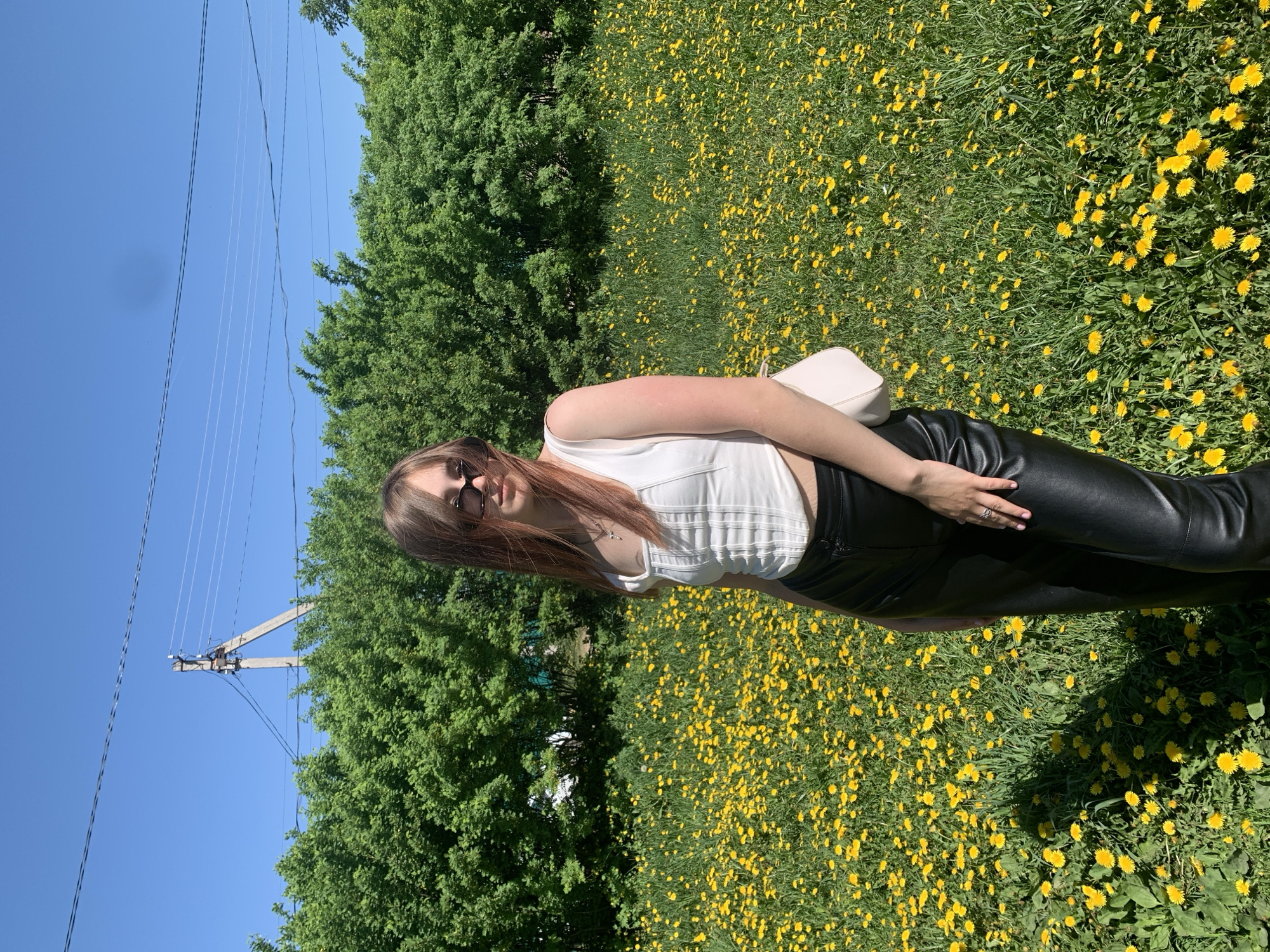 Woman's morning moments captured in dandelion fields, Фоки Russia