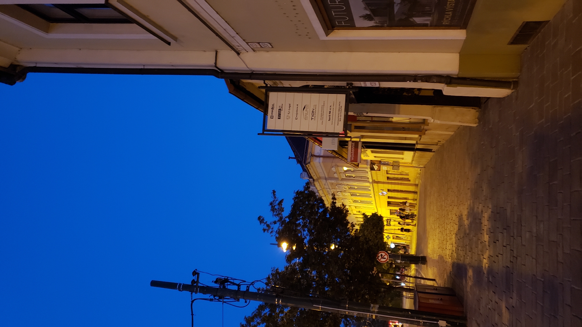 Evening stroll through Prešov's historic center at dusk