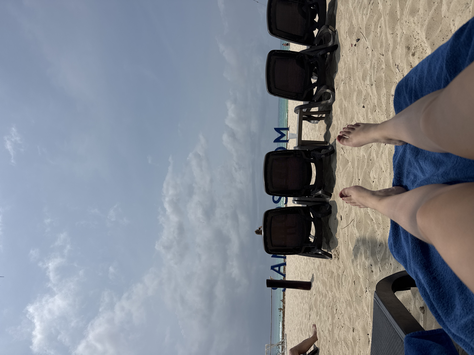 Typical beach day activities documented at Playa del Carmen