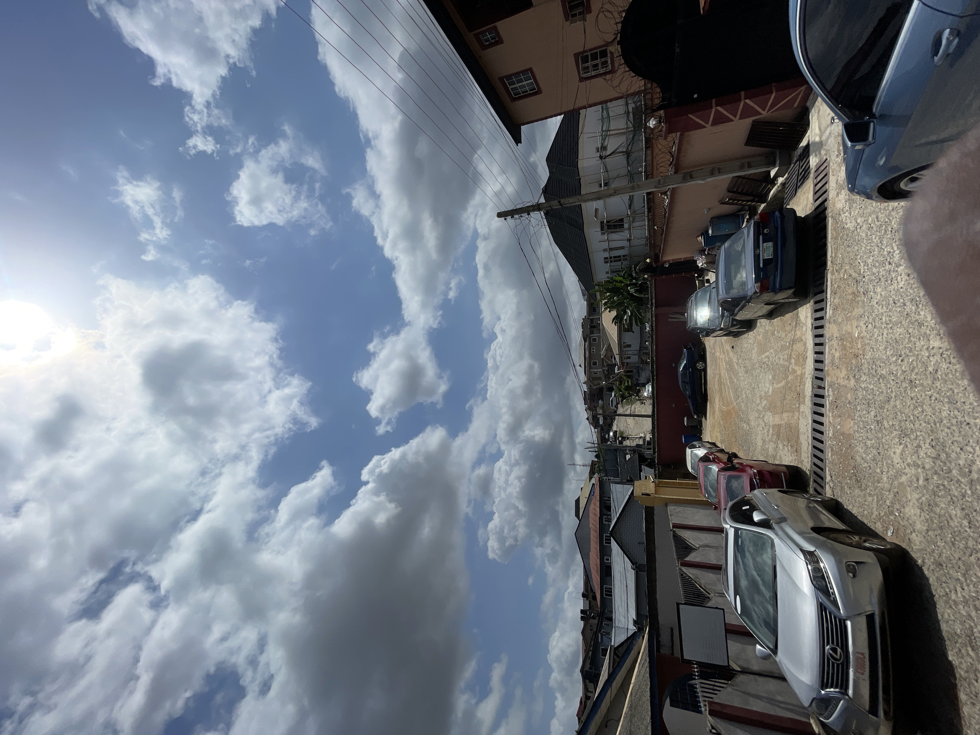 Residential street scenes documented in Isheri, Nigeria