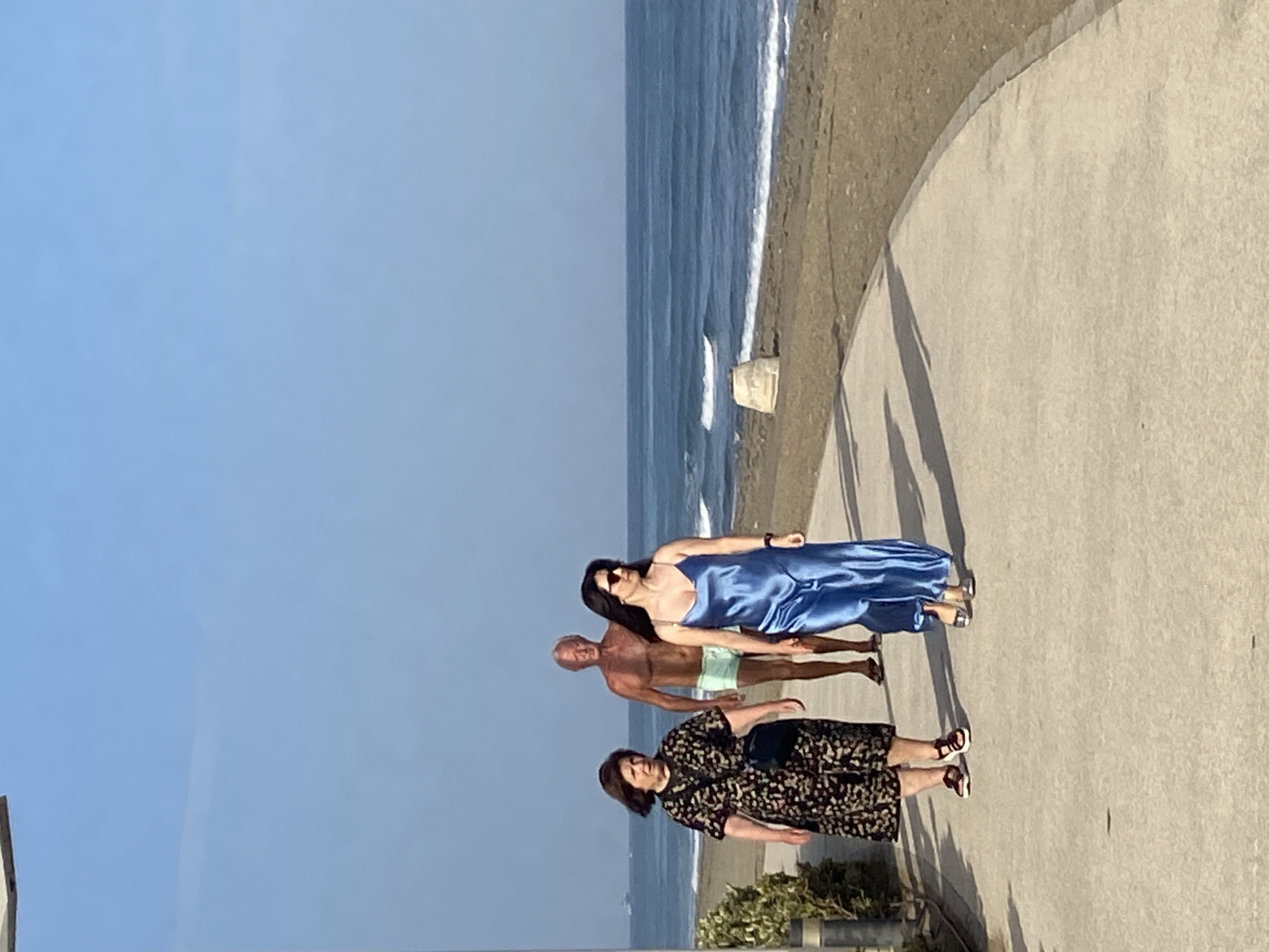 Estepona's beachfront promenade buzzing on a sunny June evening