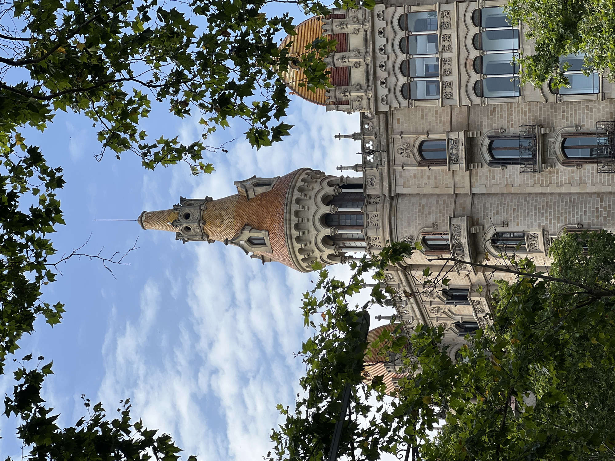 Lunch with a view: Barcelona skyline from a rooftop restaurant