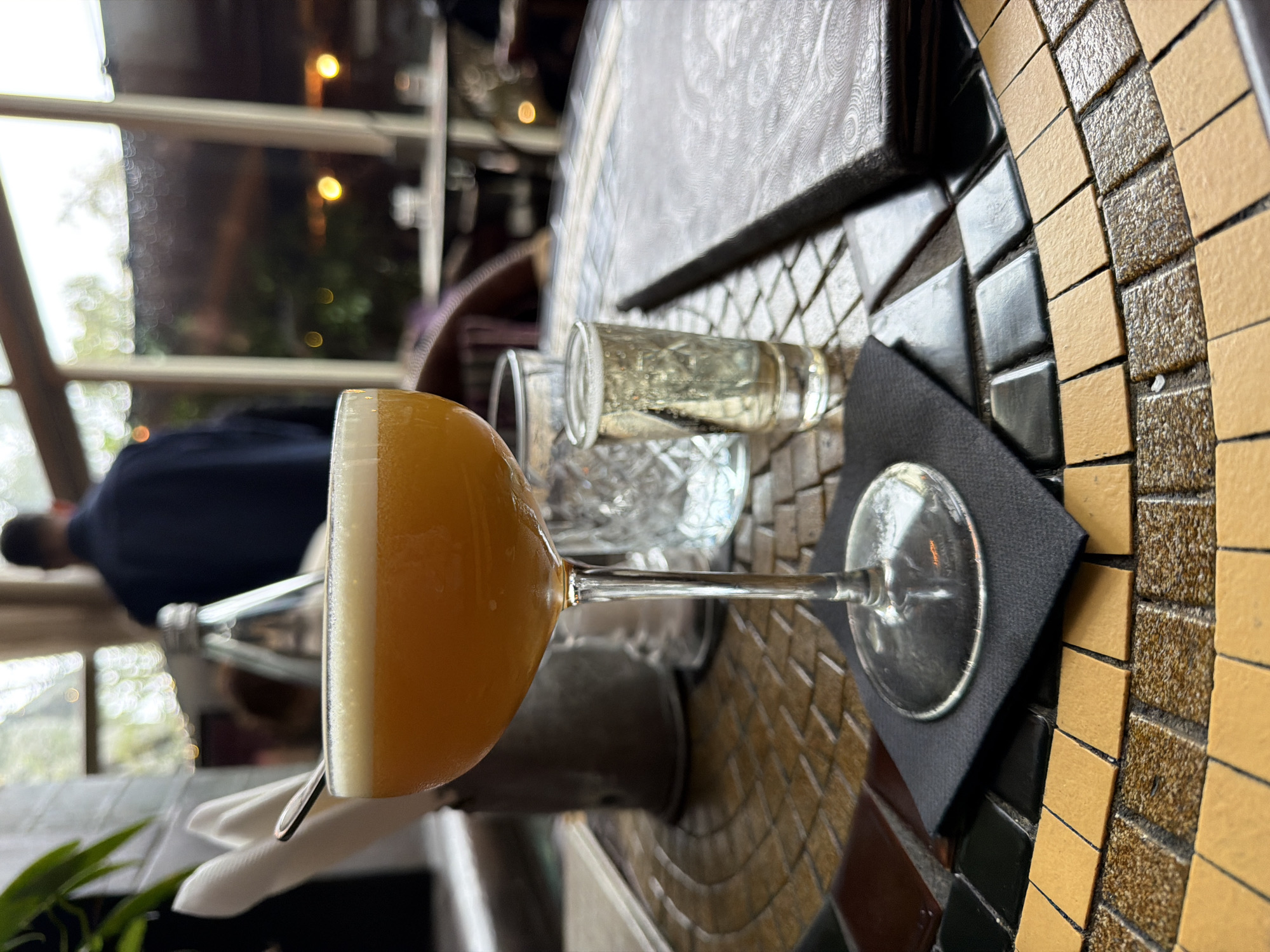 Cape Town diner documents cocktails and meal service