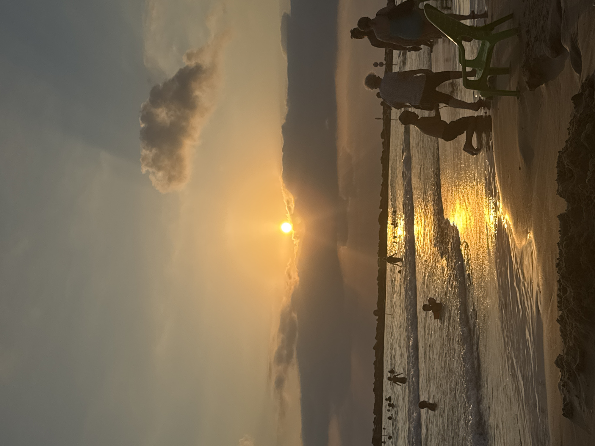 Golden hour at the Netanya shoreline, Israel