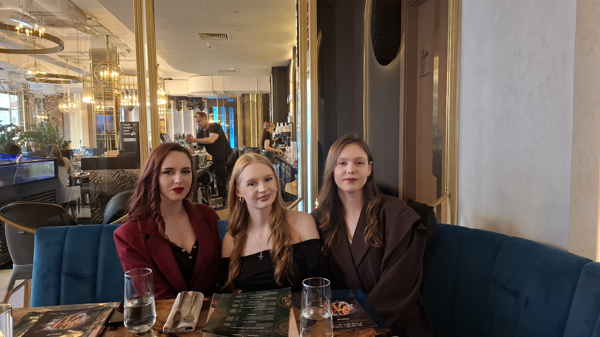 Three Women Dine Together at Saint Petersburg Restaurant