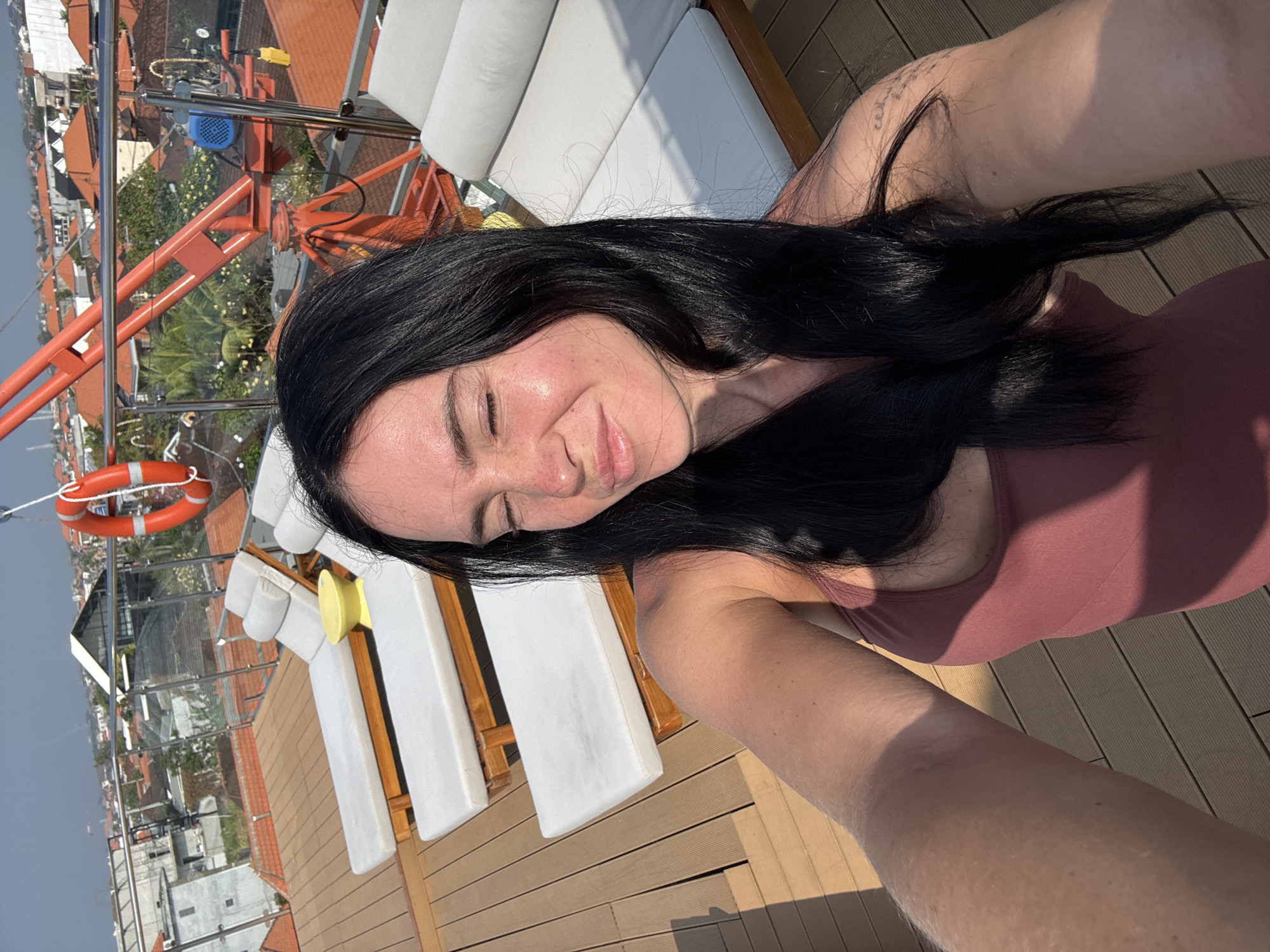 Rooftop pool day at a North Kuta hotel, Bali