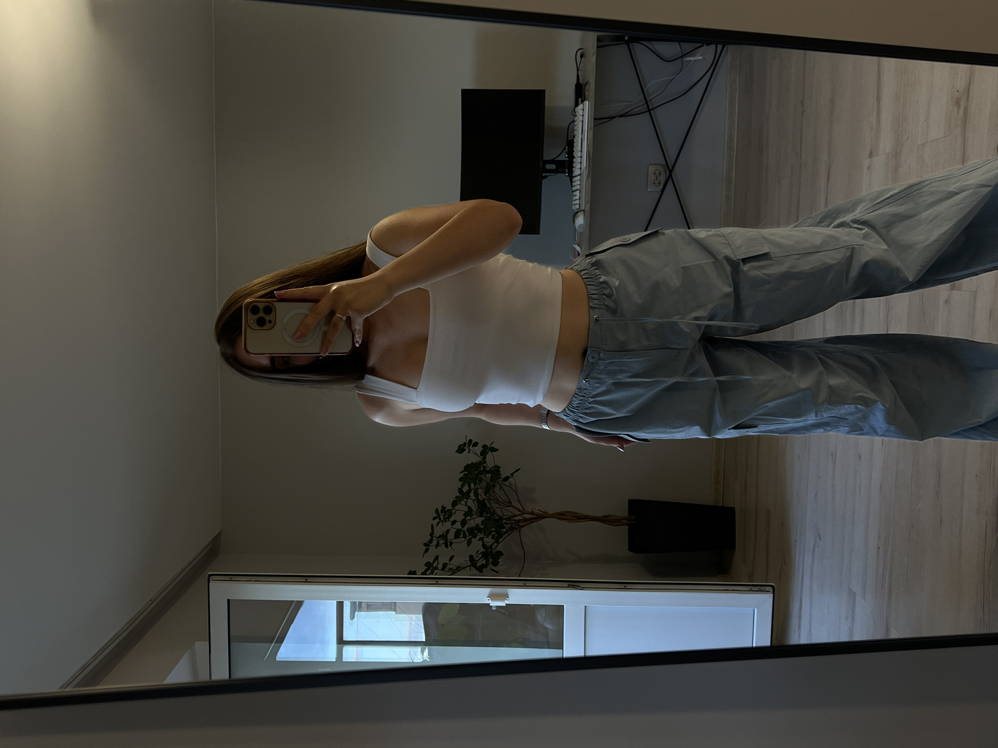 Mirror selfie session in Ternopil, cat makes a cameo