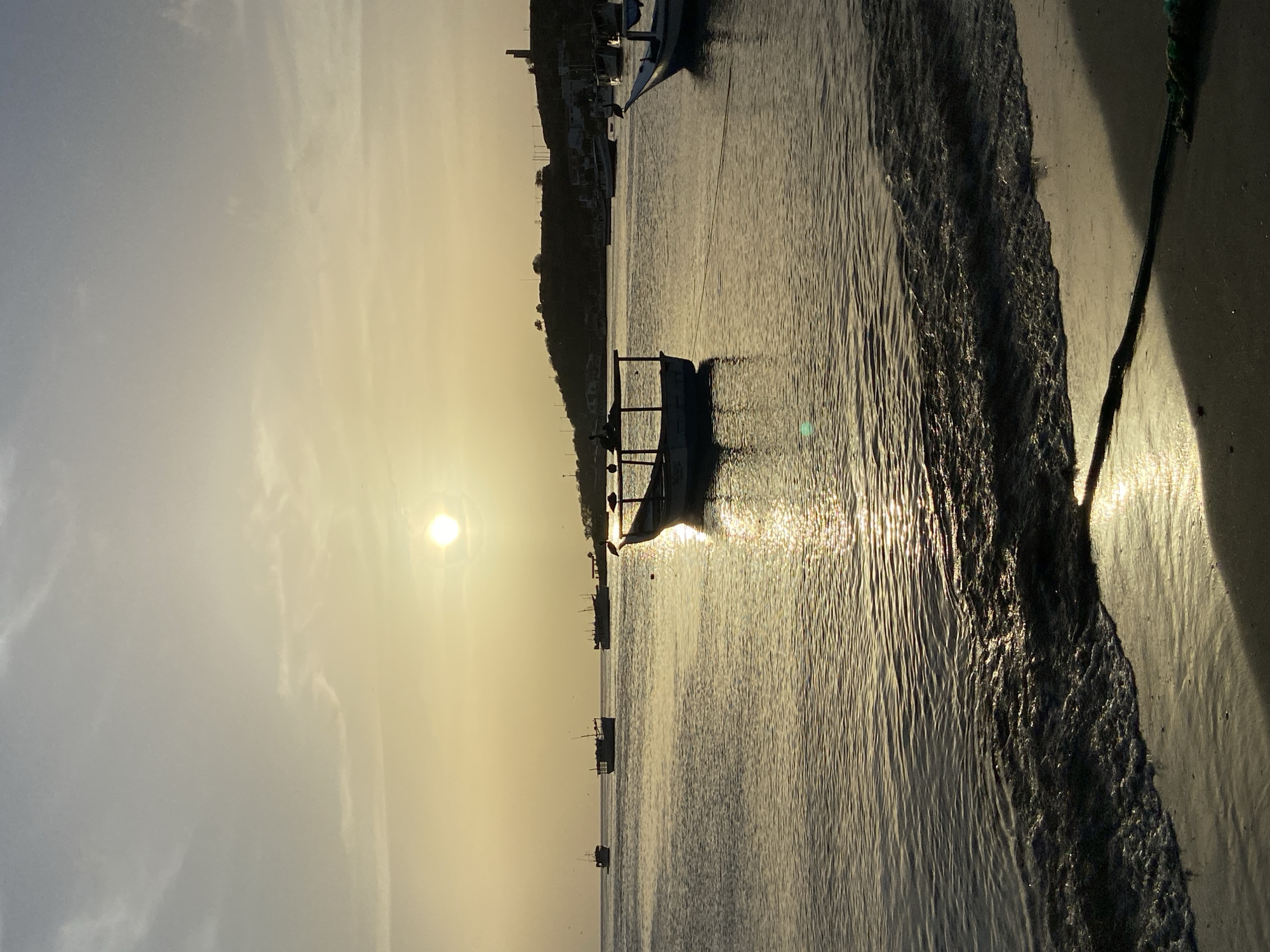 Evening in Juan Griego: bay, boats, streets, and town life