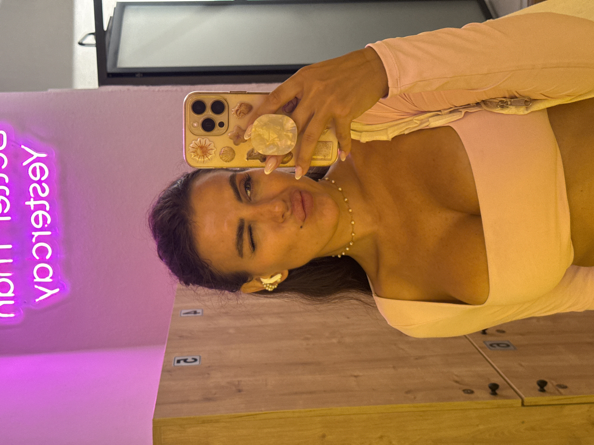 Gym locker room selfie session in Fethiye, Turkey