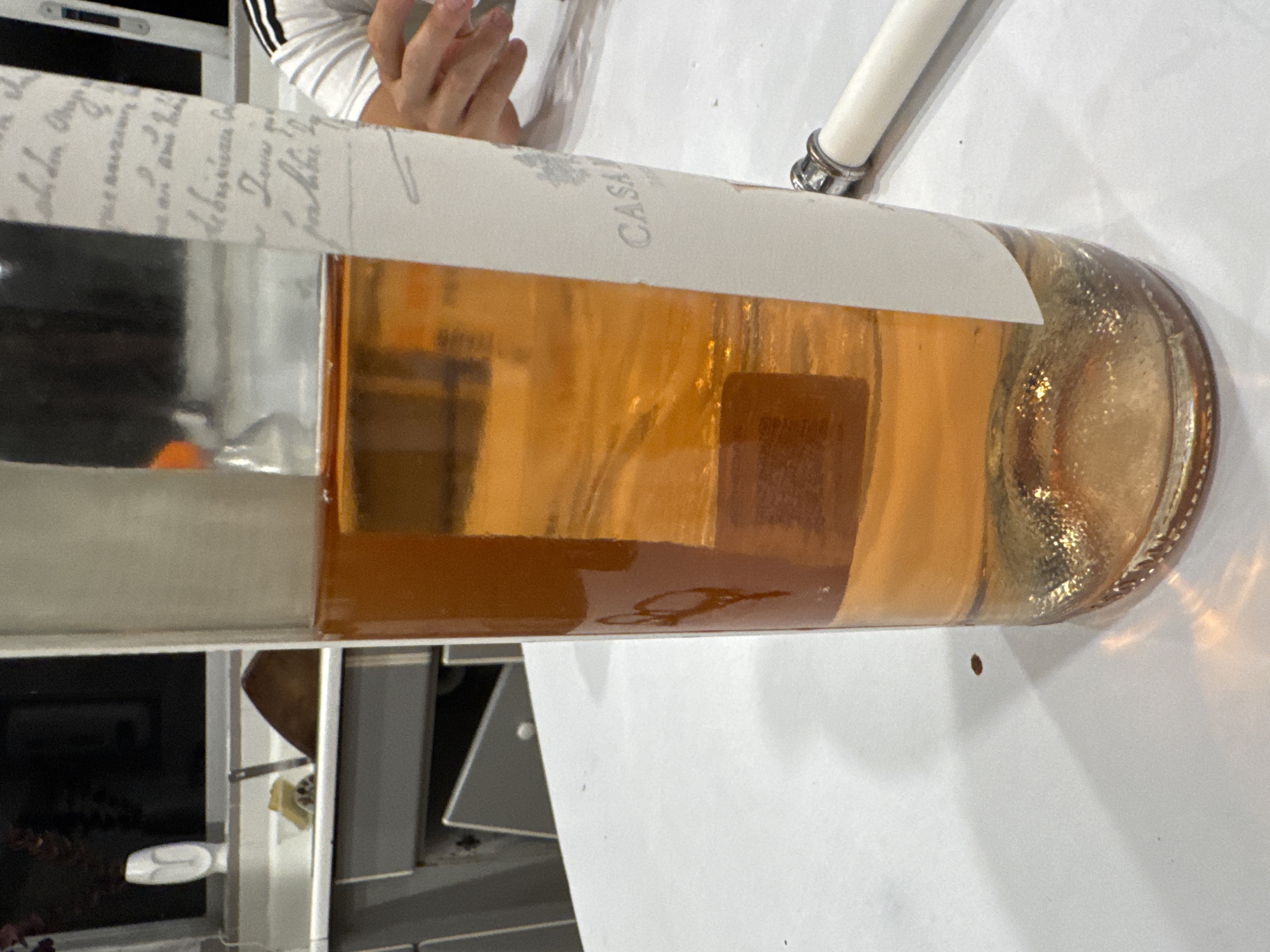 Rosé wine bottle photographed on white surface in Mexico City