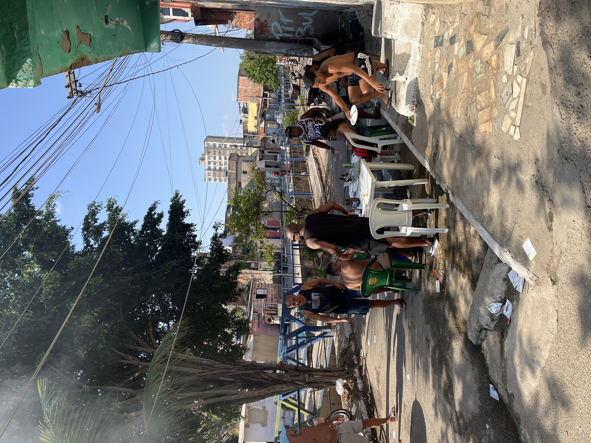 Casual social gatherings documented across Rio residential areas