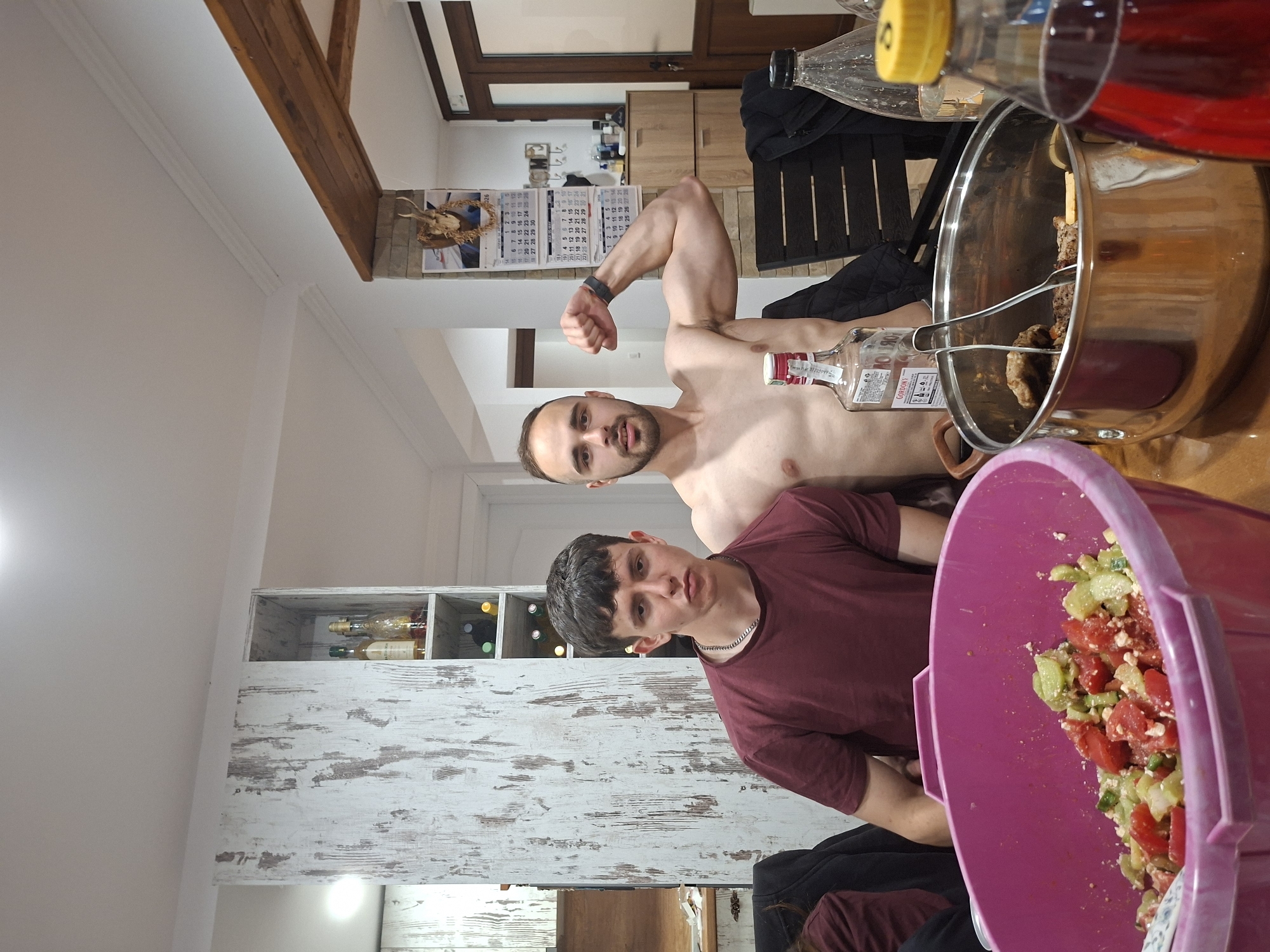 Friends gather for dinner party in Gabrovo home
